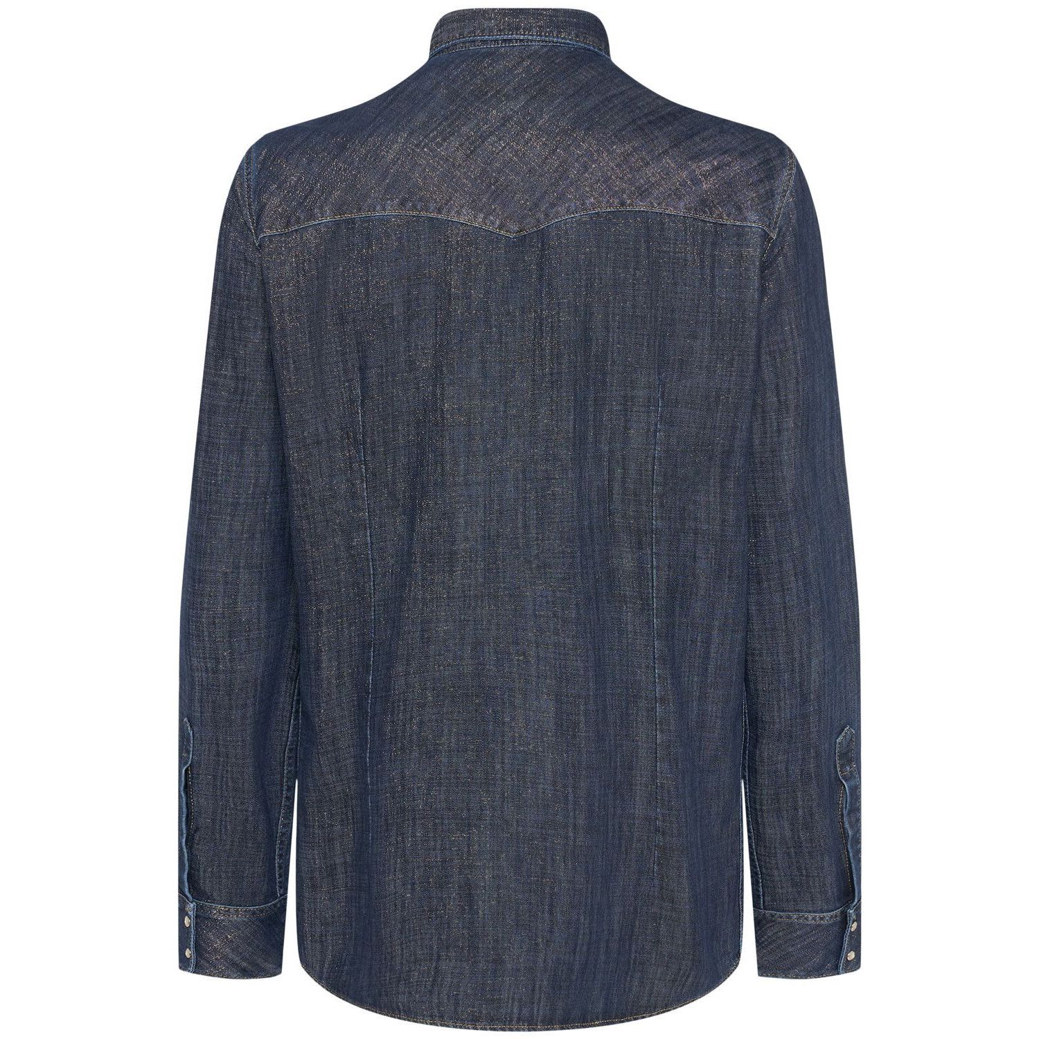 Dsquared2 DSQUARED2 Navy Denim Shirt New & Authentic (Men's size:M;) Size US M / EU 48-50 / 2 - 2 Thumbnail