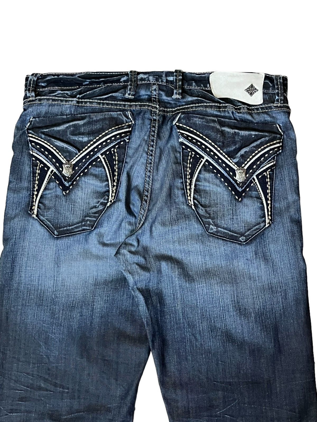 Japanese Brand SICK🔥MONARCHY BOOTSTRAP/FLARE LEG JEANS Size US 36 / EU 52 - 7 Thumbnail