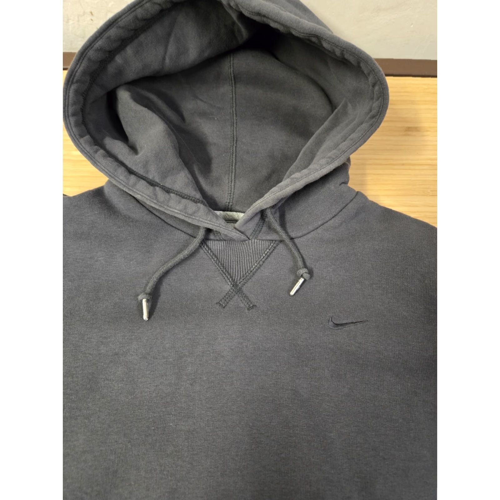 Nike Nike Hoodie Mens Large Gray Pullover Swoosh Logo Casual Athletic Dept Size US L / EU 52-54 / 3 - 5 Thumbnail