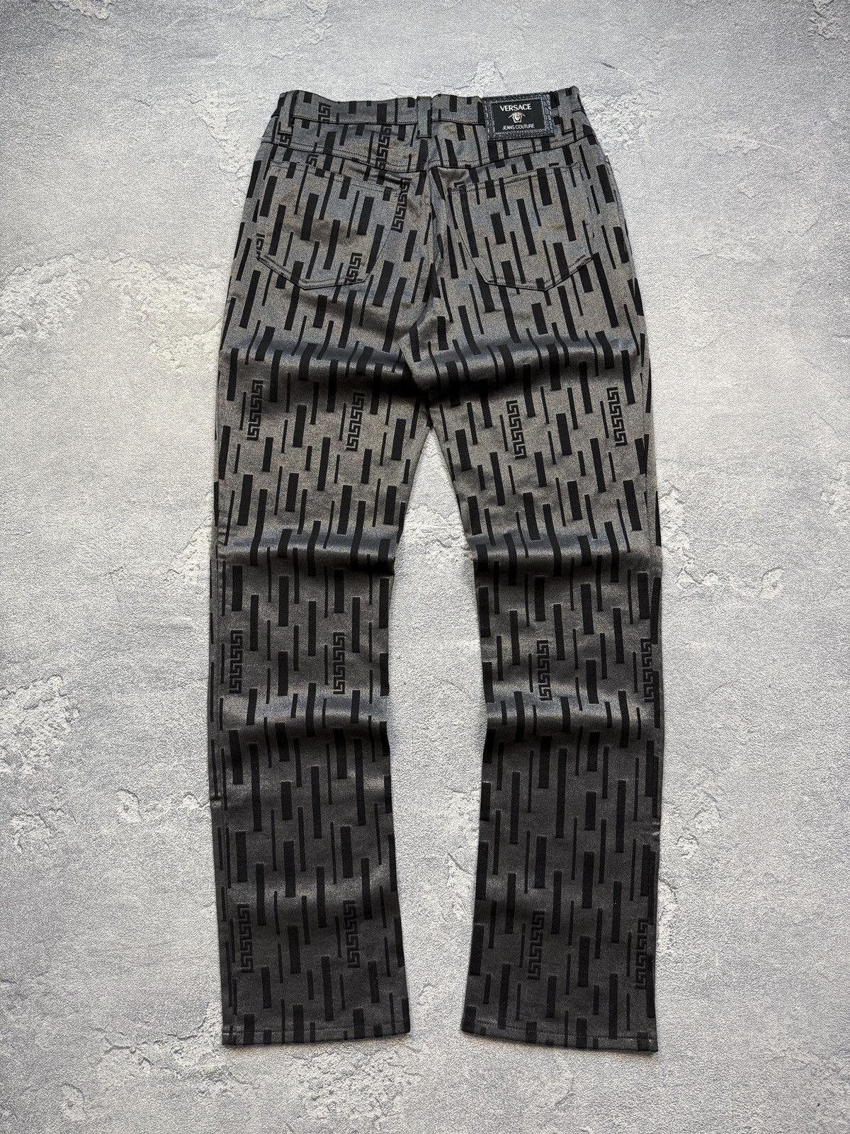 Versace Vintage Versace Pants 90s Jeans Black Logo On Pocket Y2K Size US 31 - 13 Thumbnail
