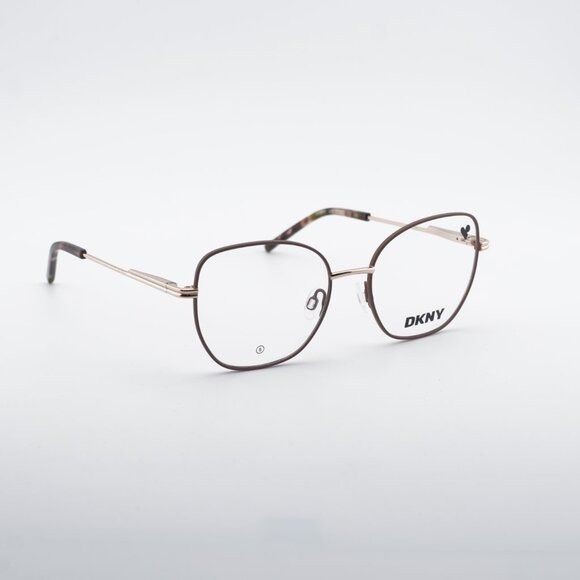 DKNY DKNY DK1034 272 Eyeglasses Taupe/Rose Gold 51mm Square Frame Size ONE SIZE - 6 Thumbnail