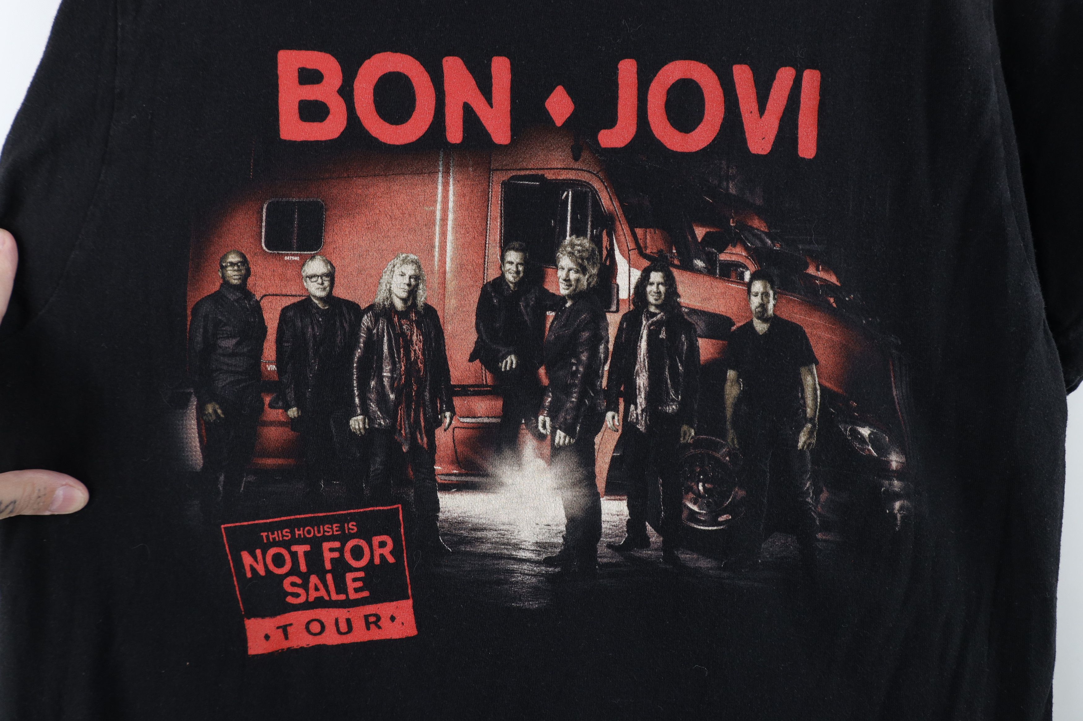 Vintage Y2K House Is Not For Sale Tour Bon Jovi Band T-Shirt Black Size US M / EU 48-50 / 2 - 4 Thumbnail