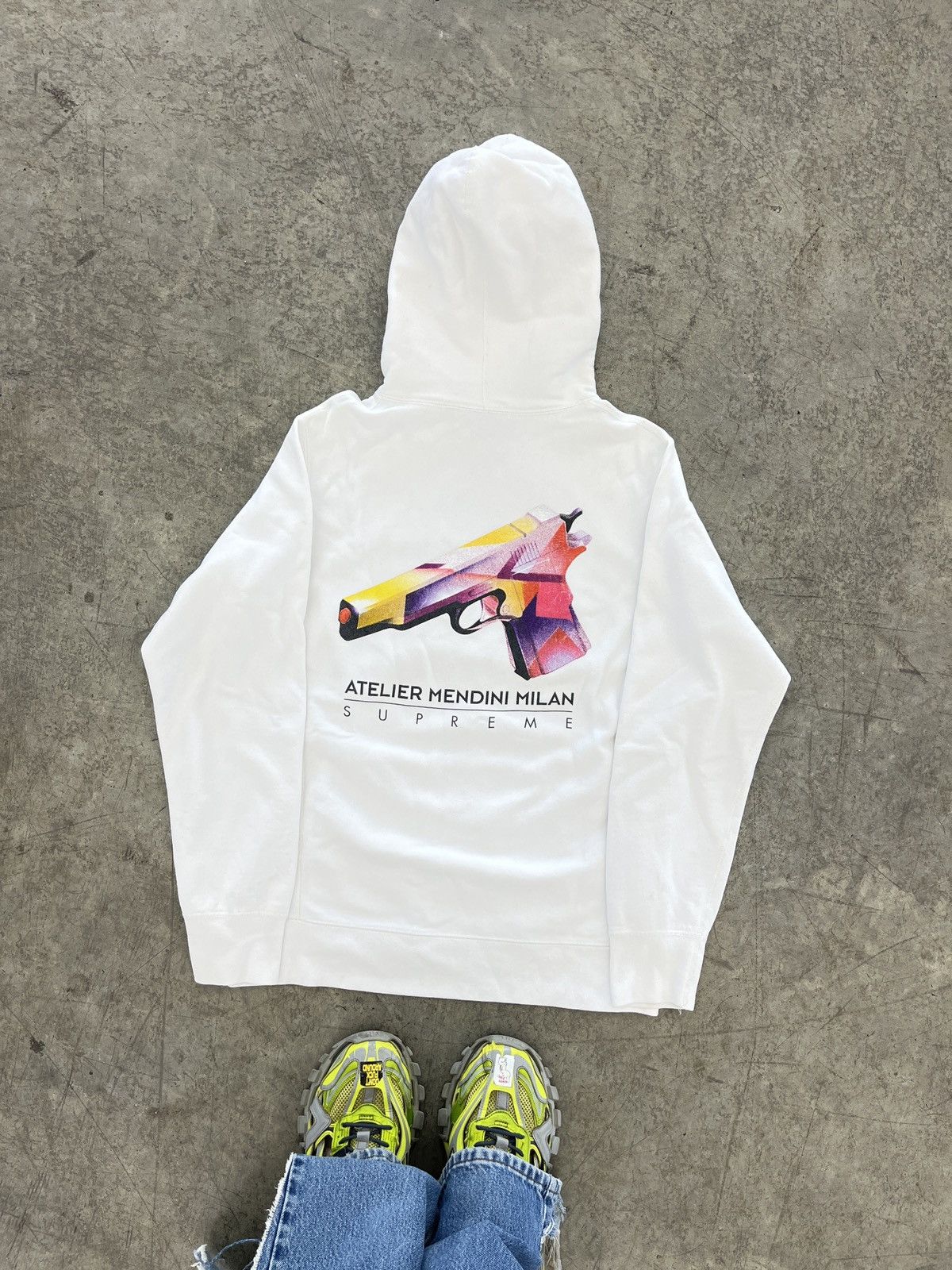 Supreme Mendini Hooded mottled Sweatshirt