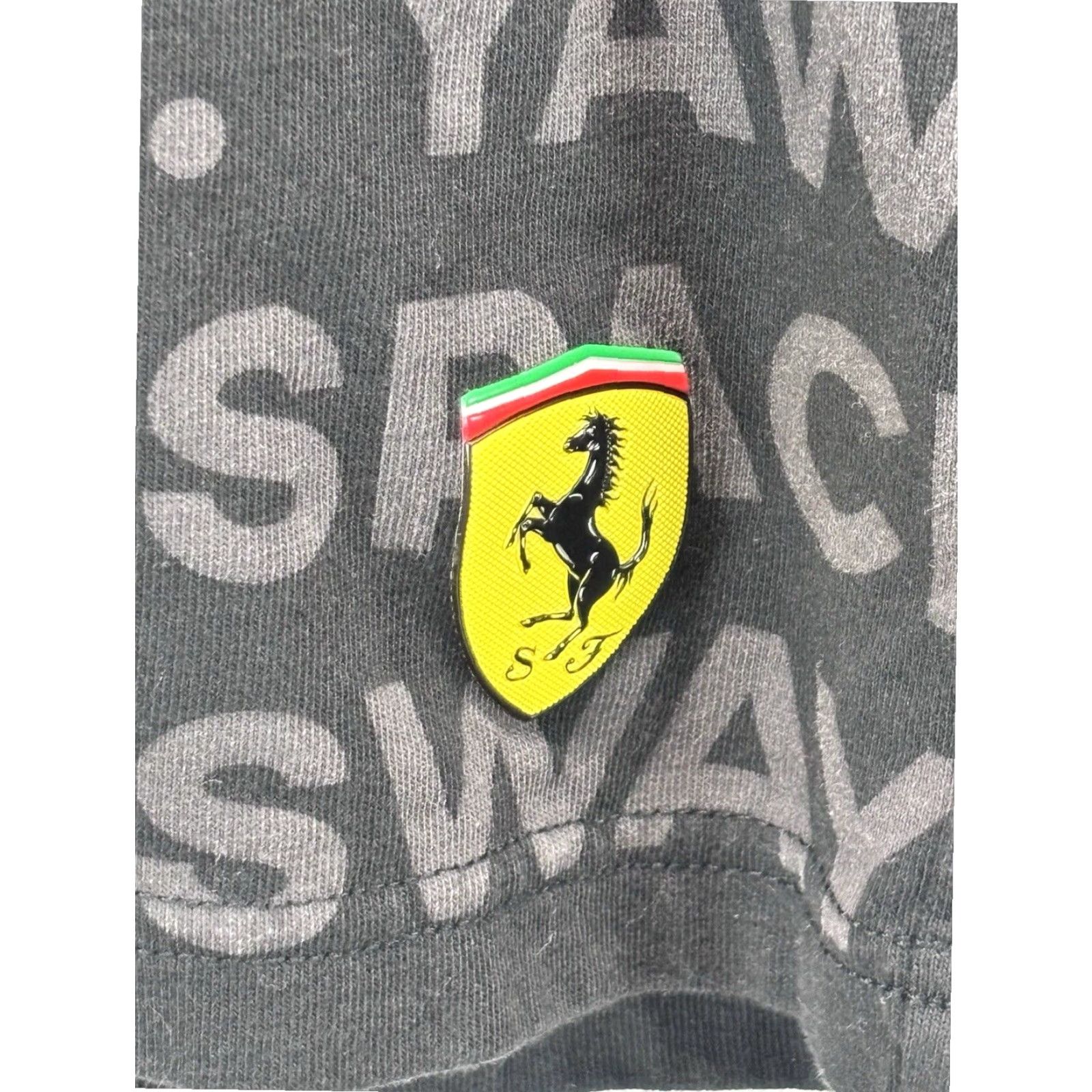Puma PUMA X Ferrari Polo Shirt Mens Large Black White Zip Short Sleeve Size US L / EU 52-54 / 3 - 4 Thumbnail