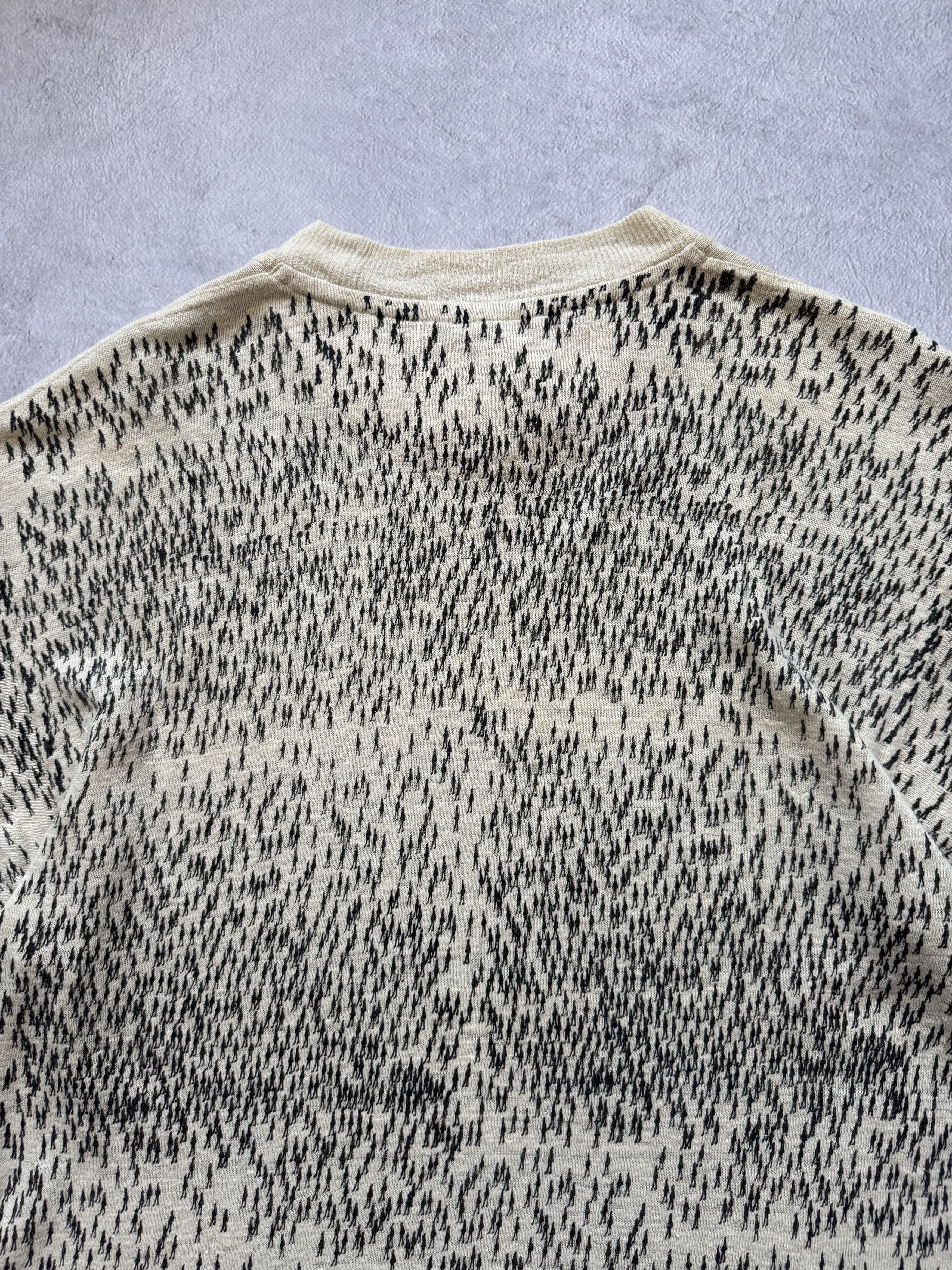Vintage Vintage Natural Hemp Monogram T-shirt Crazy Design Size US M / EU 48-50 / 2 - 4 Thumbnail