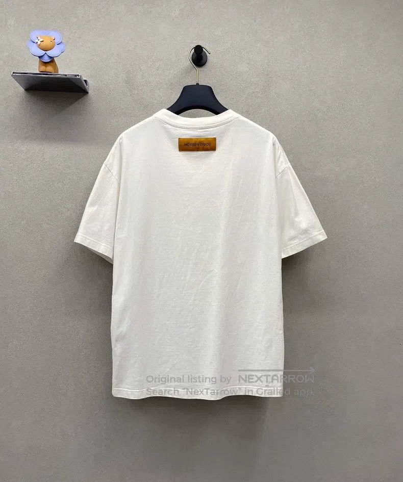 Louis Vuitton Louis Vuitton Logo graffiti white short sleeve T-shirt Size US M / EU 48-50 / 2 - 2 Thumbnail