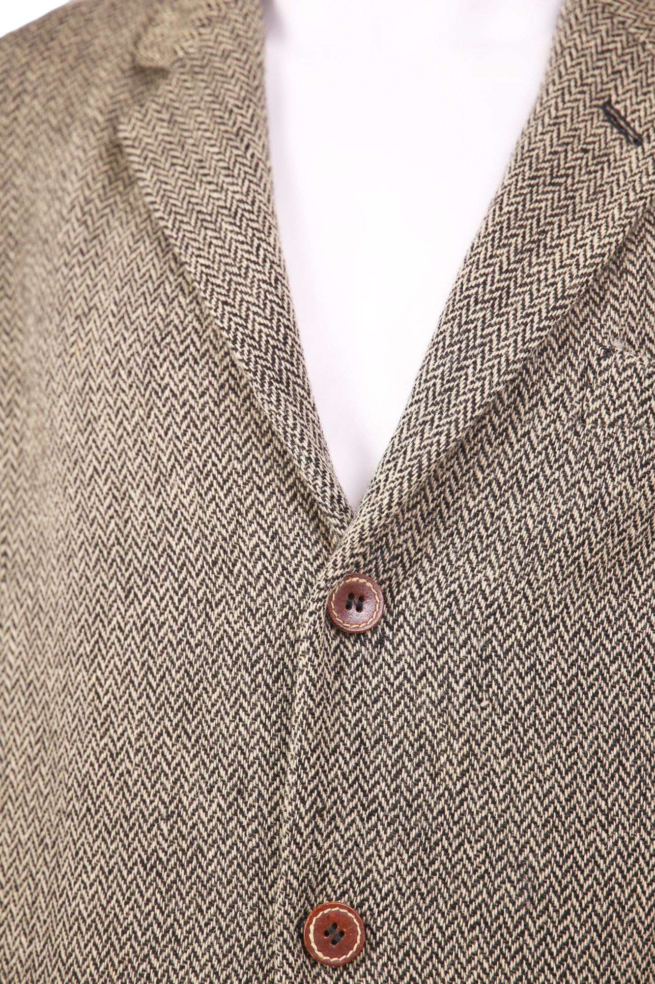 Dirk Bikkembergs 1990's - Wool Harringbone Grey Blazer Size 48R - 4 Thumbnail