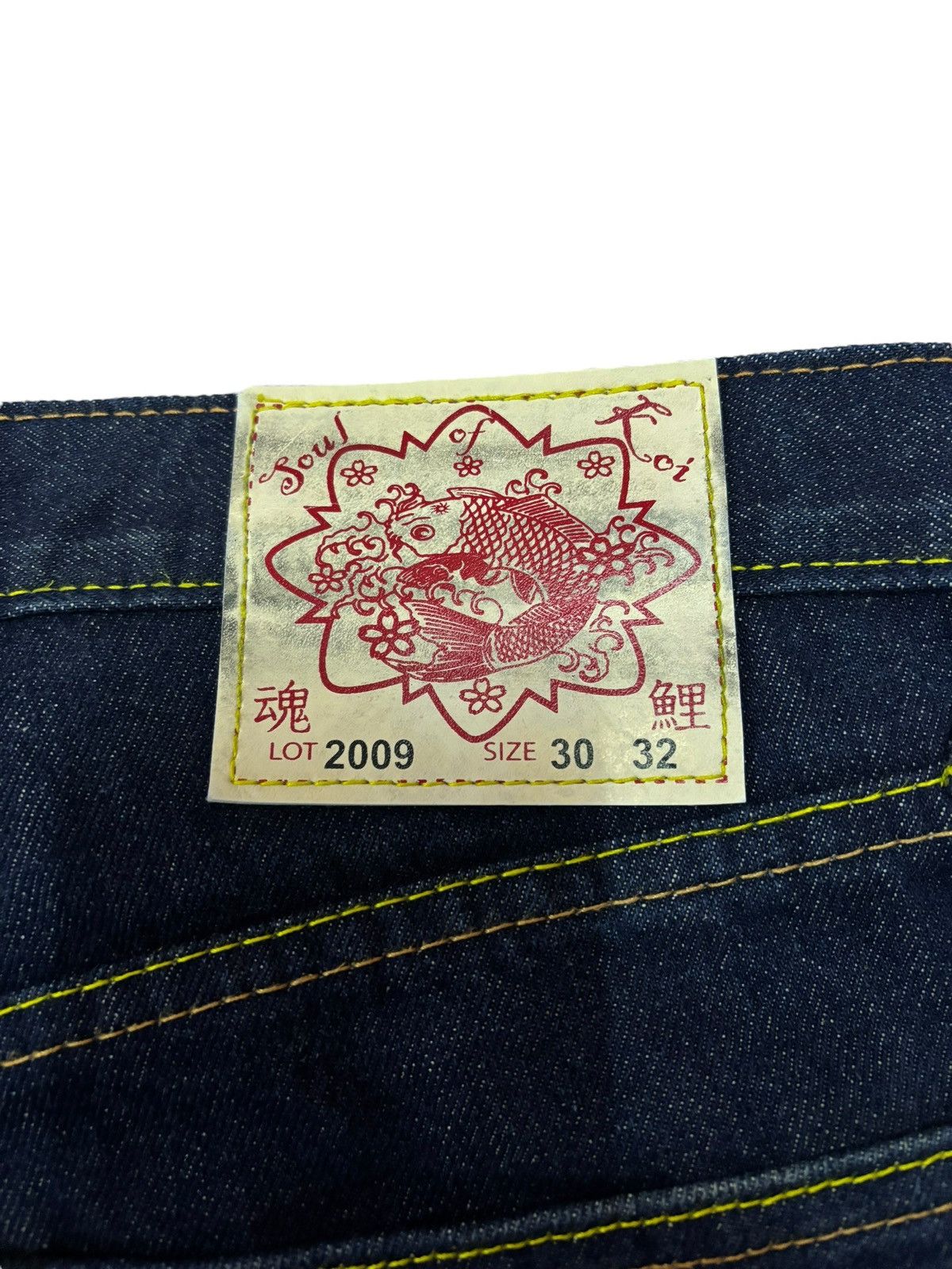 Japanese Brand × Kings Of Indigo × Seditionaries 🔥RARE🔥 Soul Of Koi Embroidered KOI Fish Denim Jeans Size US 30 / EU 46 - 13 Thumbnail