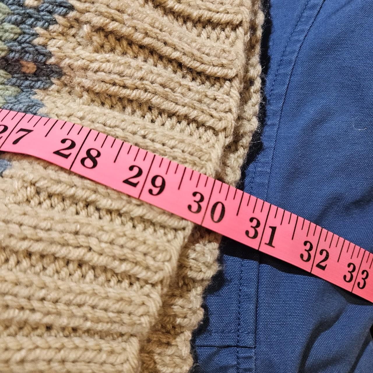 Other vintage cottagecore beige fair isle hand knit sweater Size L / US 10 / IT 46 - 5 Thumbnail