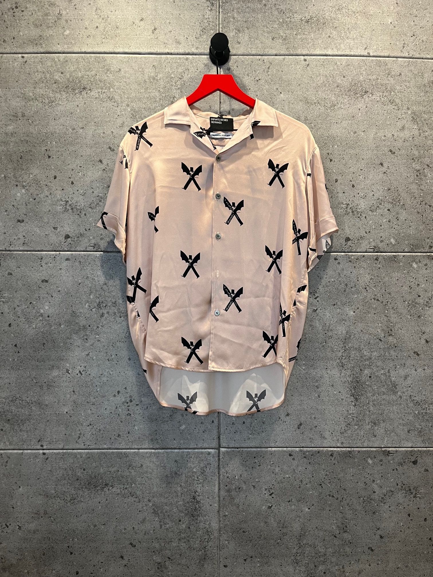 Enfants riches deprimes silk nouveau logo chemise silk shirt
