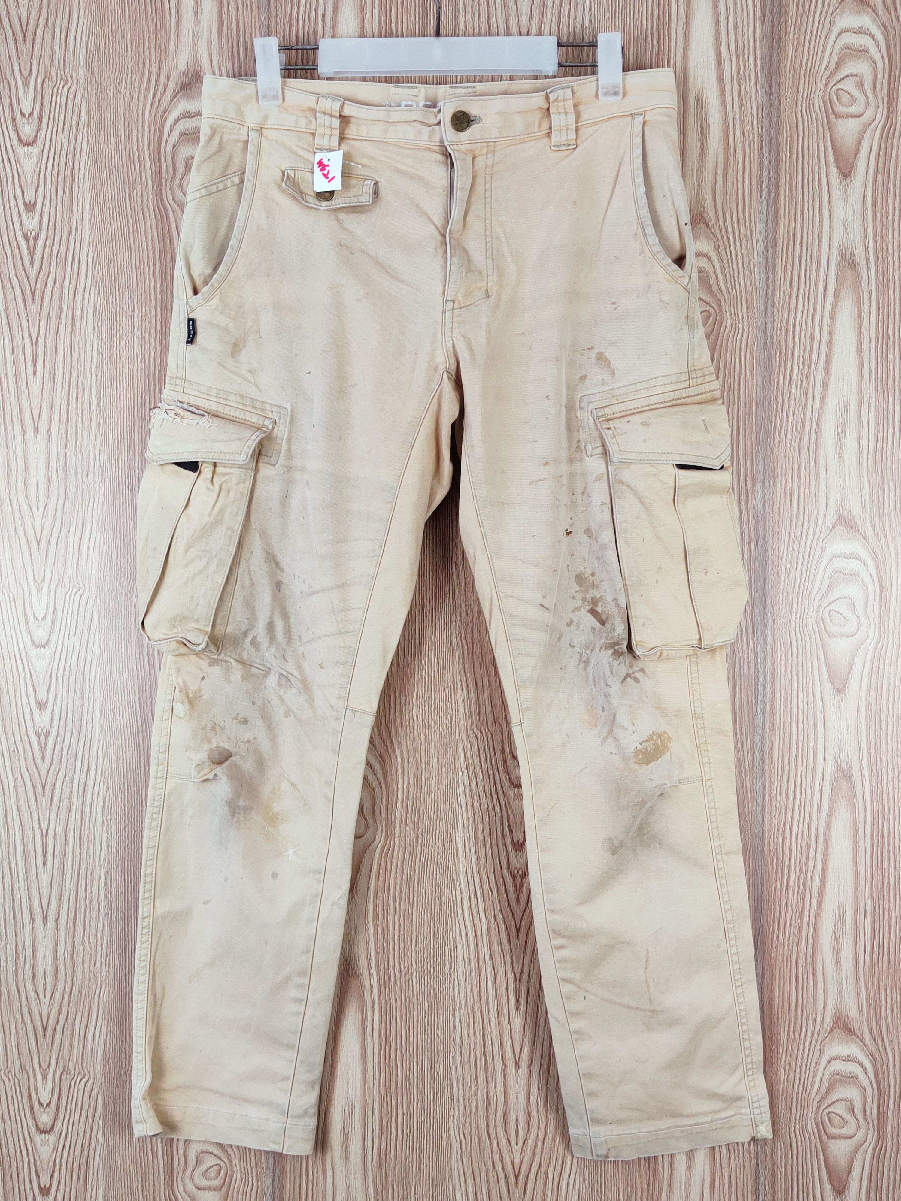 Japanese Brand Rocky Brown Faded Multipocket Tactical Cargo Pants #W621 Size US 30 / EU 46 - 1 Thumbnail