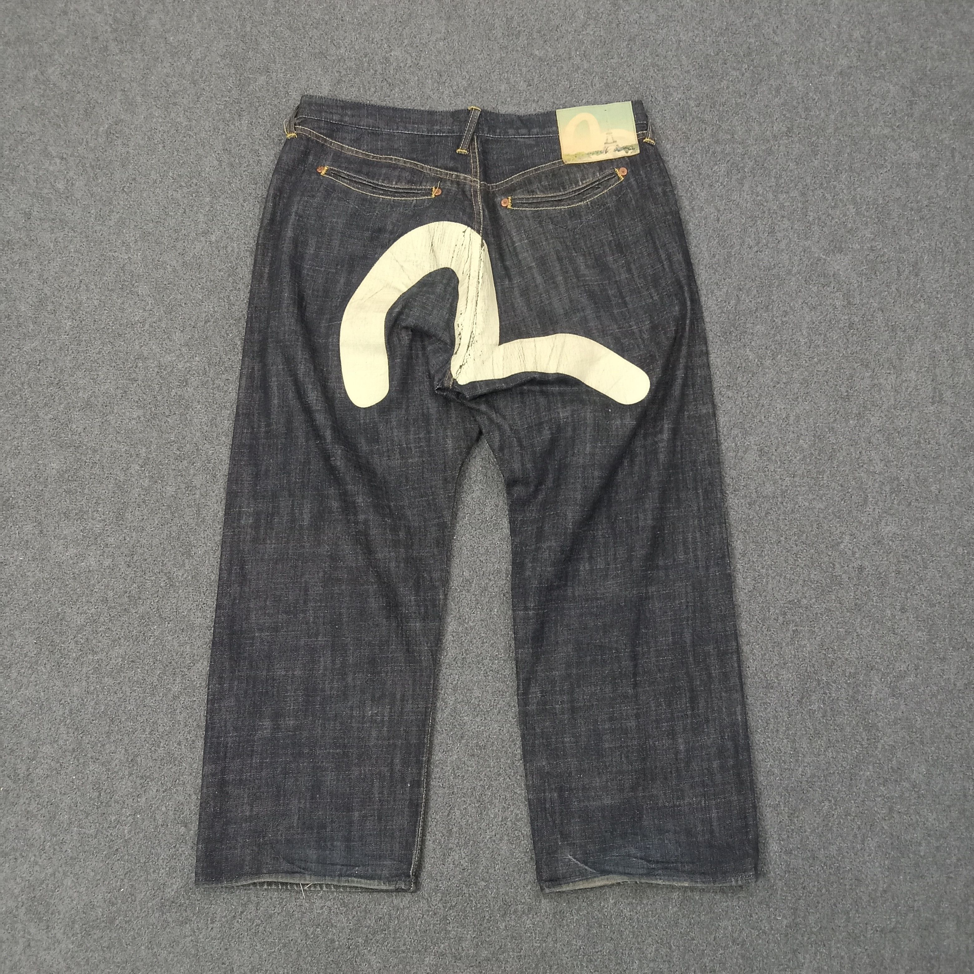 Evisu Evisu Paris Selvedge Japan Brand Daicock Denim Jeans C258N30 Size US 37 - 1 Thumbnail