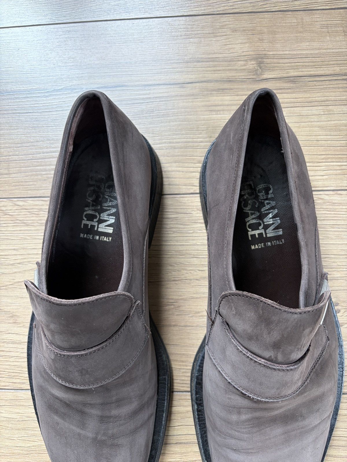 Versace Gianni Versace Vintage Nubuck Loafers Size US 6.5 / EU 39-40 - 3 Thumbnail
