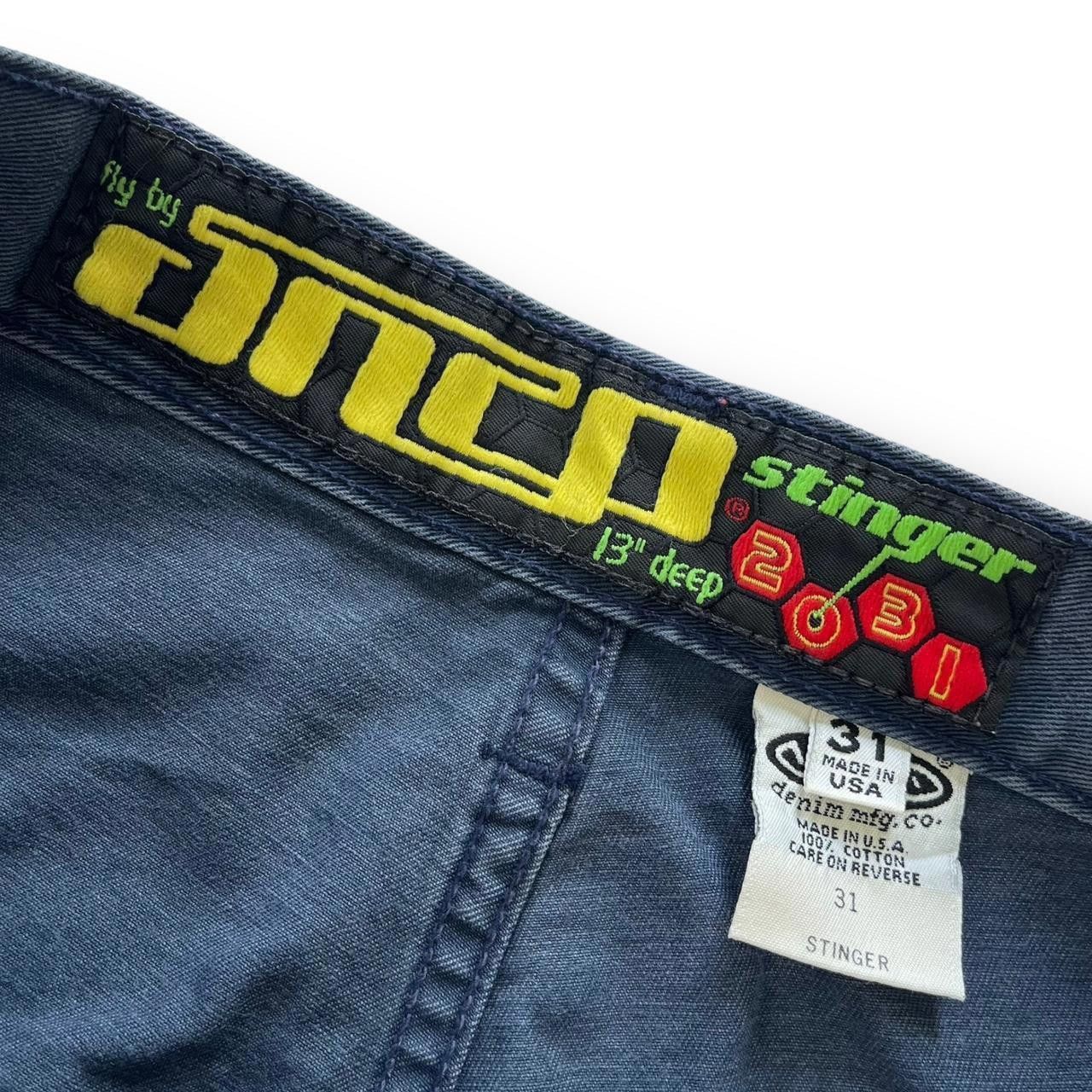 JNCO JNCO Men's Navy and Green Shorts Size US 31 - 5 Thumbnail