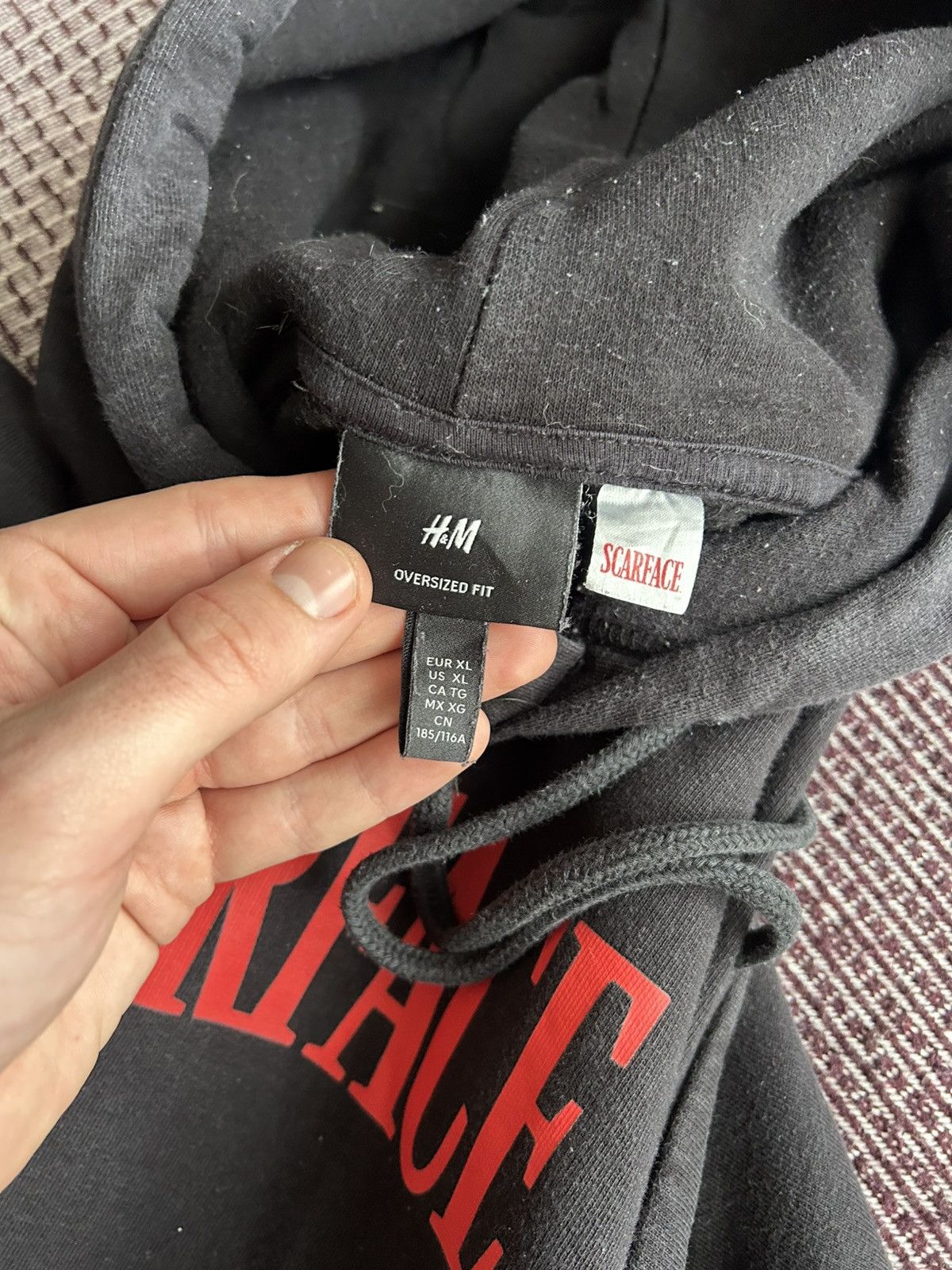 H&M Scarface x H&M Oversized Fit Hoodie Big Logo Size XL Faded Size US XL / EU 56 / 4 - 11 Thumbnail