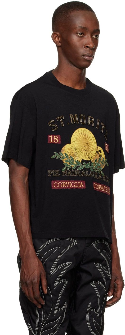 Bally o1y1224 Short Sleeves Graphic T-Shirt in Black Size US M / EU 48-50 / 2 - 2 Thumbnail