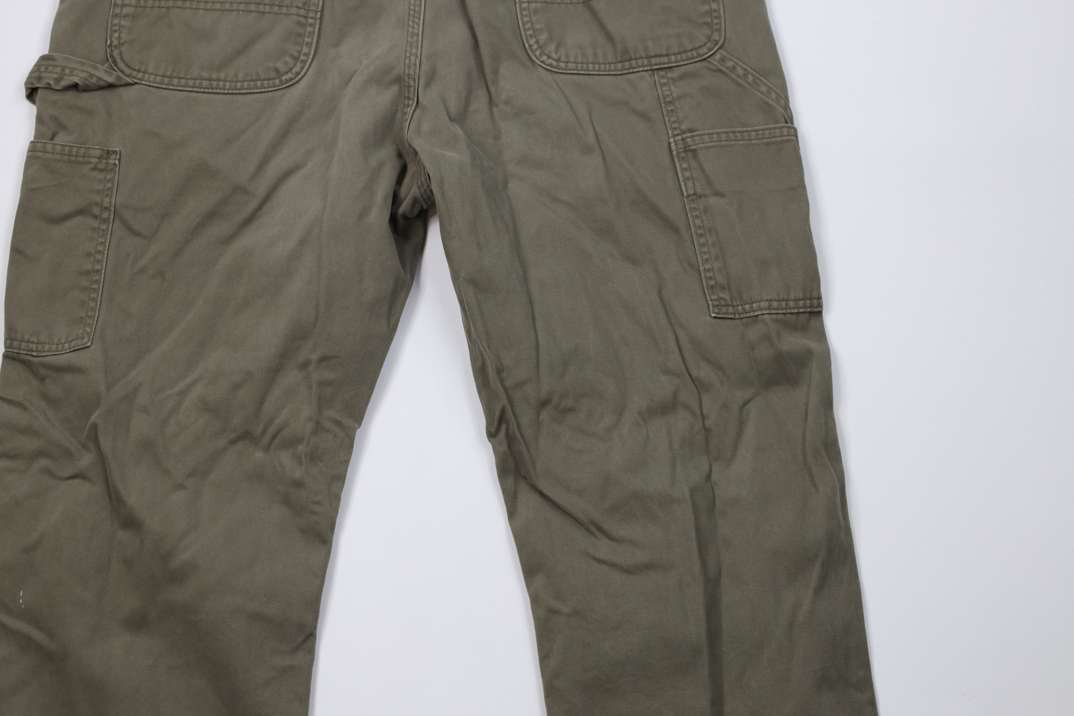 Carhartt Vintage Carhartt Wide Leg Dungaree Pants Army Green Size US 38 / EU 54 - 12 Thumbnail
