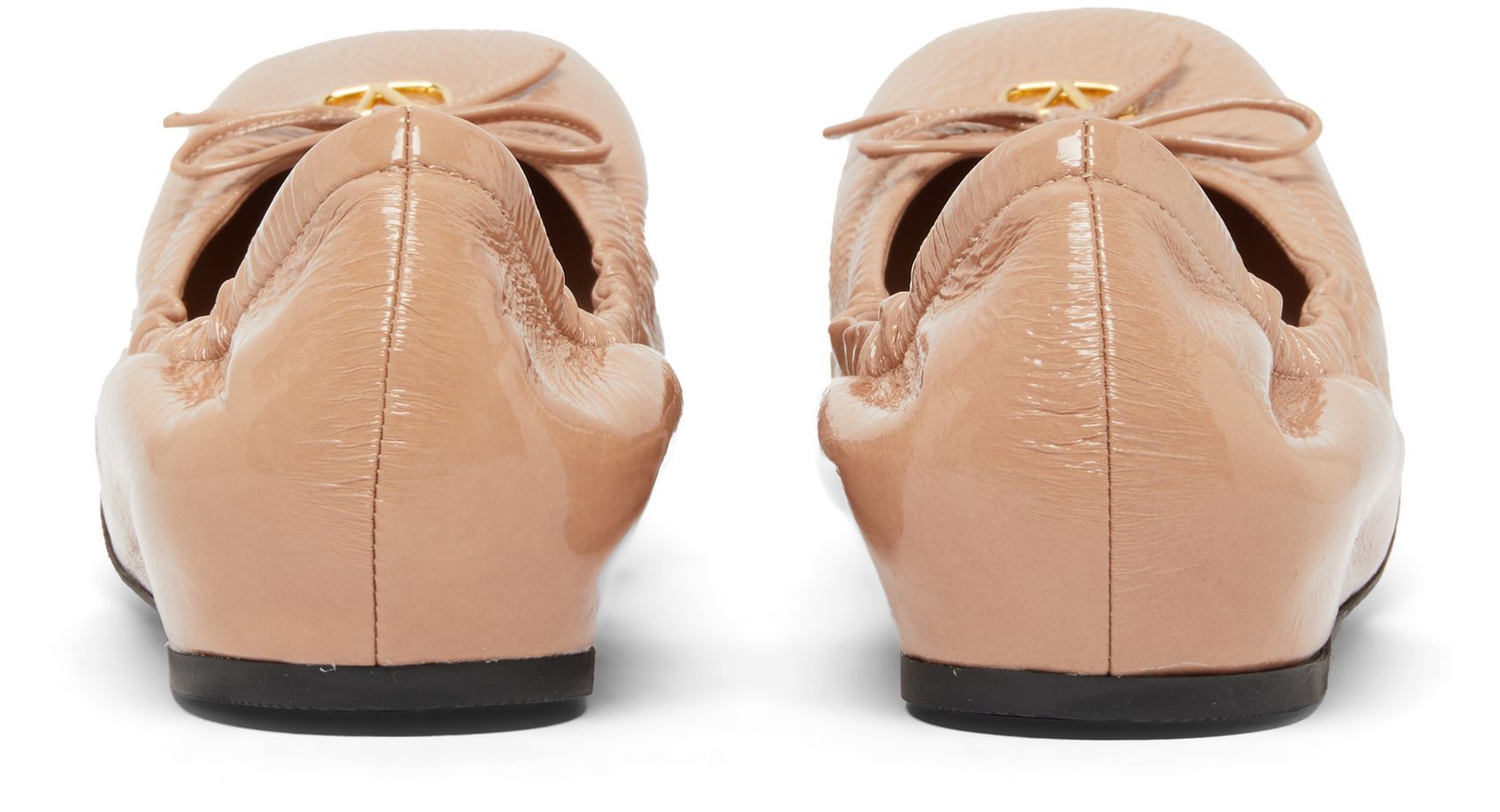 Valentino o1s22i1n0924 Vlogo Signature Patent Leather Baller Flats Size US 10 / IT 40 - 3 Thumbnail