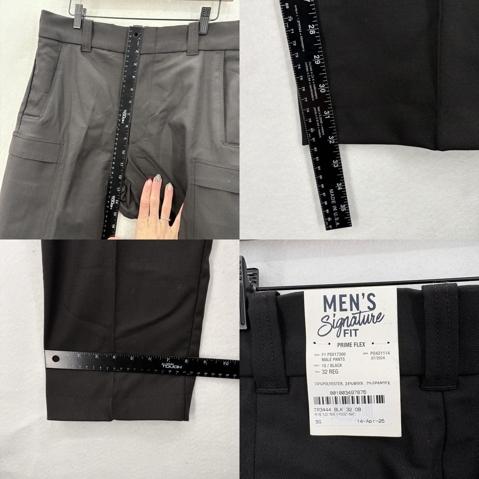 Vintage Flying Cross Pants Mens 32 Black Prime Flex Signature Cargo Tactical Workwear NWT Size US 32 / EU 48 - 8 Thumbnail