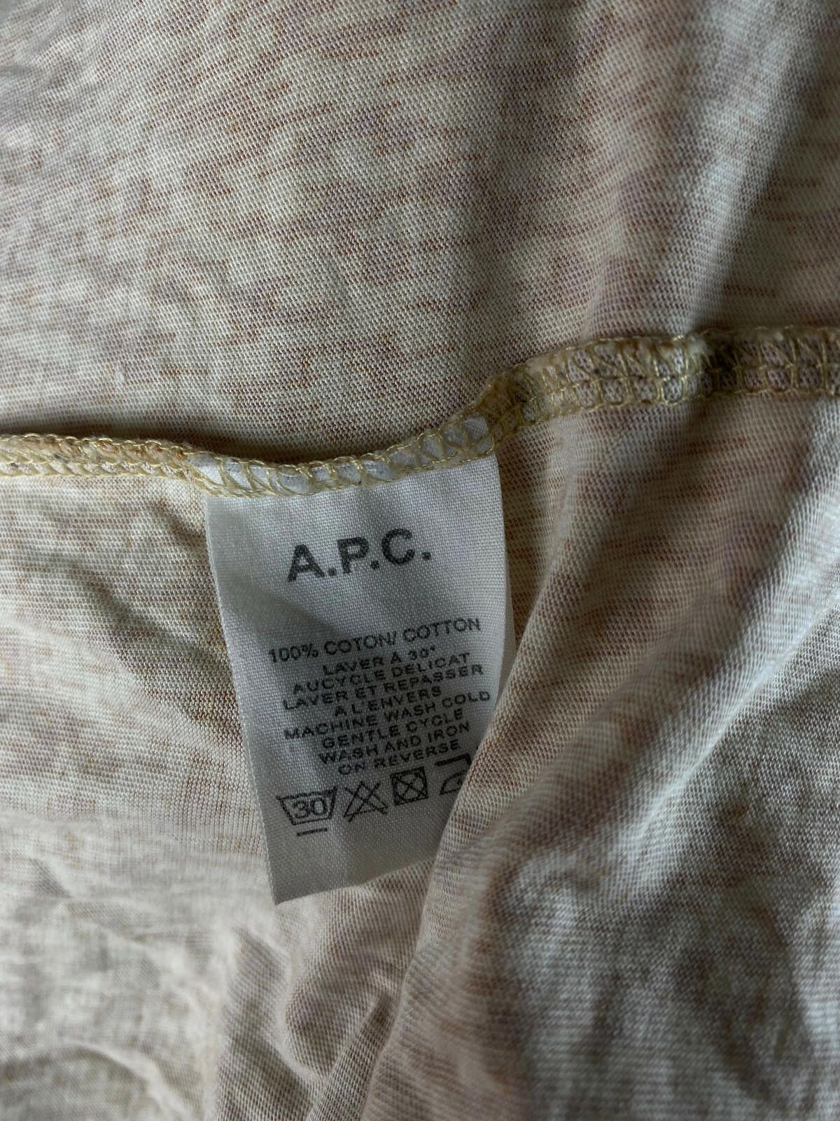 A.P.C. Ladies APC Orange Printed Cotton T-Shirt Top Size S Size S / US 4 / IT 40 - 10 Thumbnail