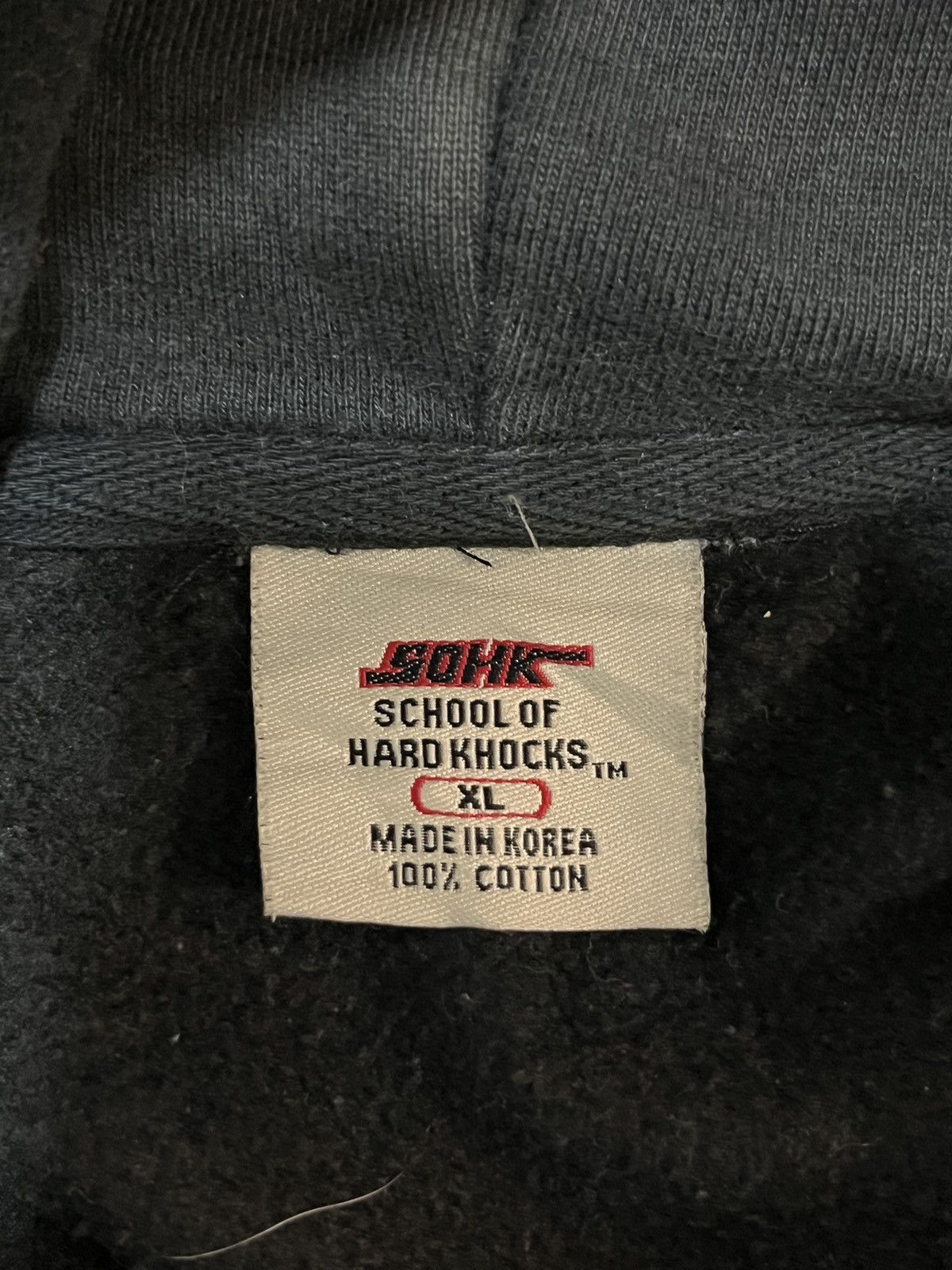 If Six Was Nine × Vintage Vintage SOHK School of Hard Knock Pullover Hoodie Size US XL / EU 56 / 4 - 7 Thumbnail