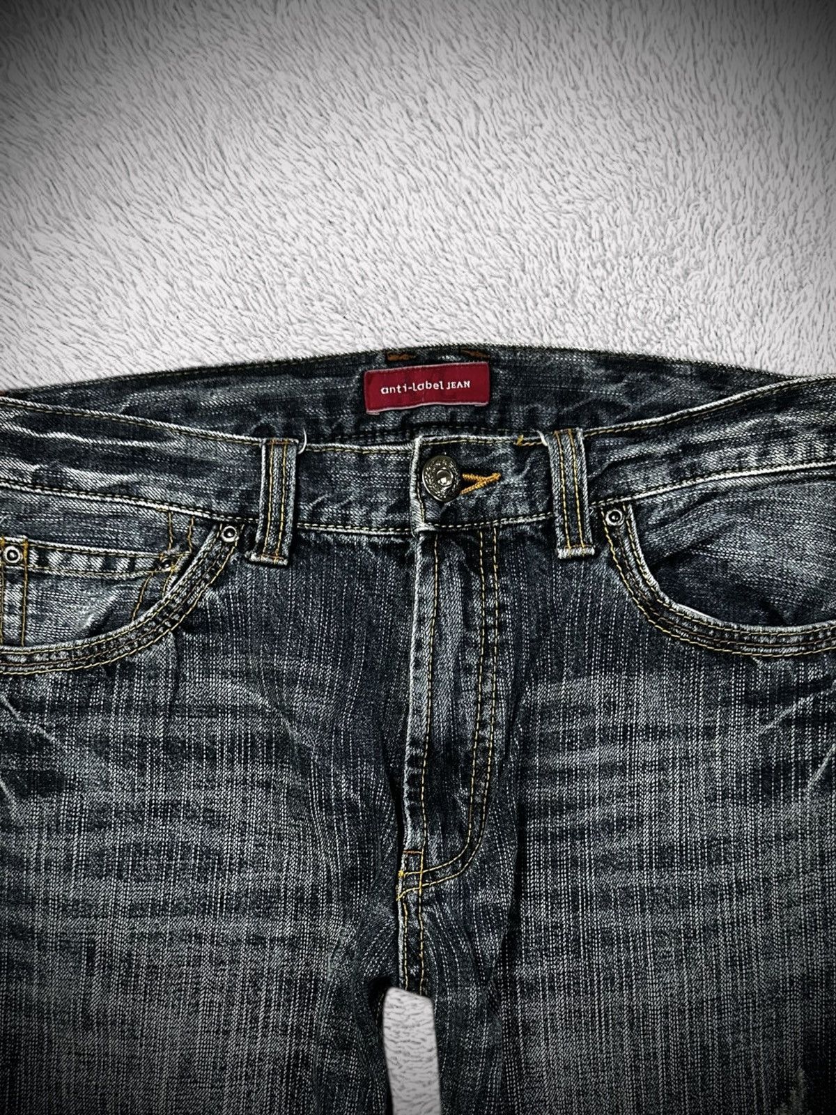 Japanese Brand 💥rare💥 japanese brand anti label studded embroidery jeans Size US 32 / EU 48 - 4 Thumbnail