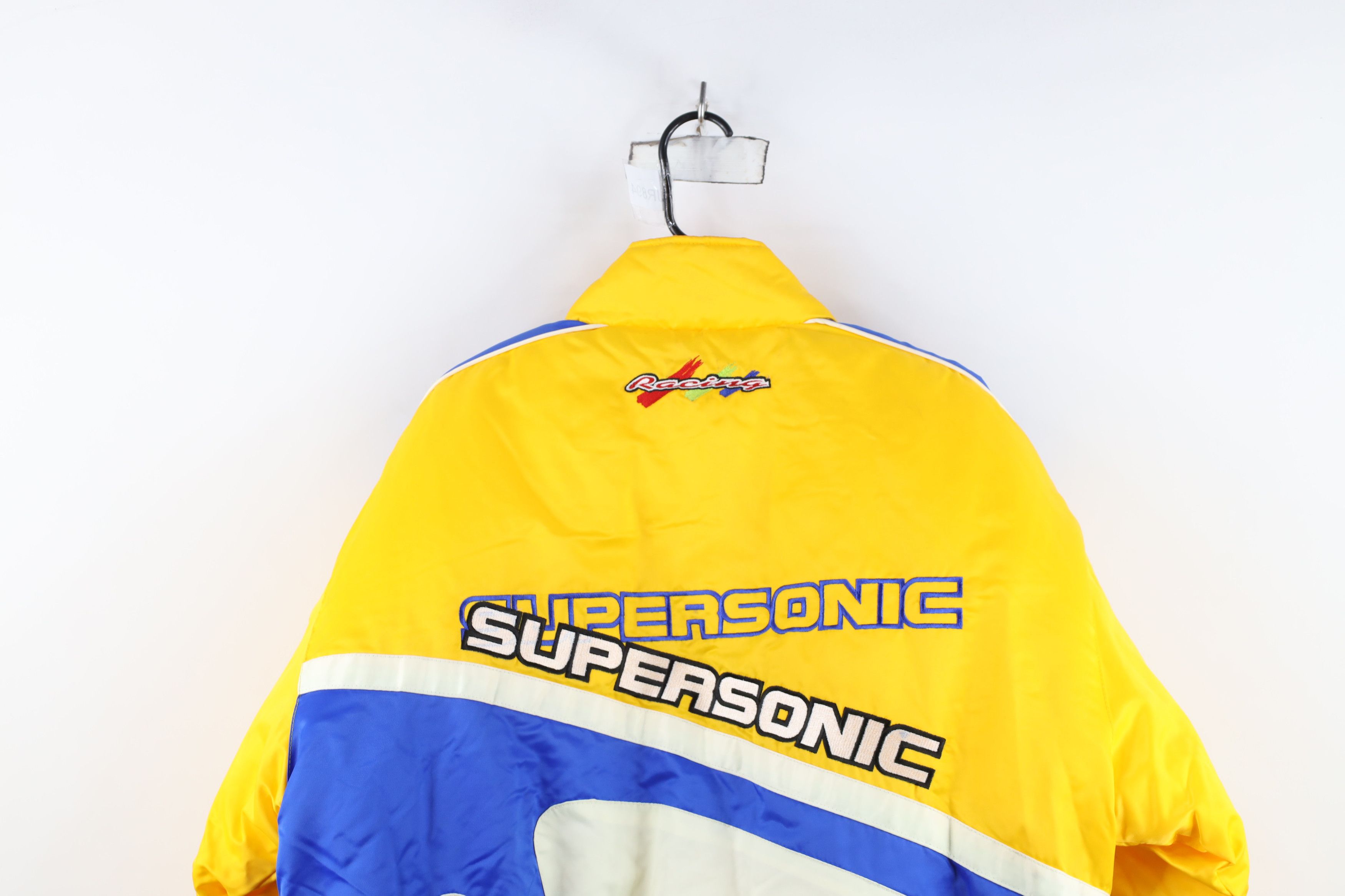 Vintage Deadstock Vintage Y2K 2000 Pit Crew Racing Puffer Jacket Size US XL / EU 56 / 4 - 15 Thumbnail