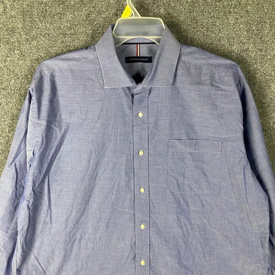 Tommy Hilfiger Tommy Hilfiger Button Up Shirt Men's XL Regular Fit 36/37 Size US XL / EU 56 / 4 - 2 Thumbnail