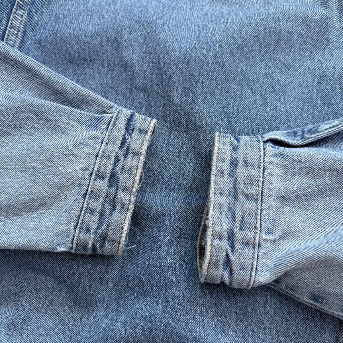 Marlboro 📌 Vintage 90s Marlboro Distressed Denim Y2K Crazy Jacket Size US L / EU 52-54 / 3 - 17 Thumbnail