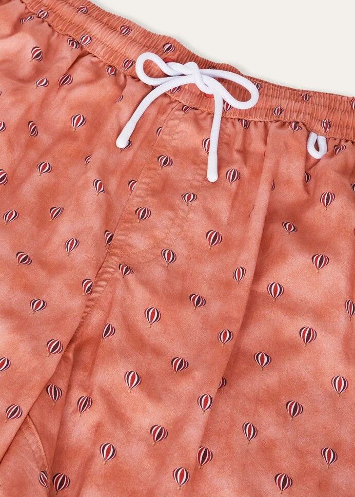Loro Piana LORO PIANA sizeXXL Orange balloon pattern nylon beach short Size US 31 - 7 Thumbnail