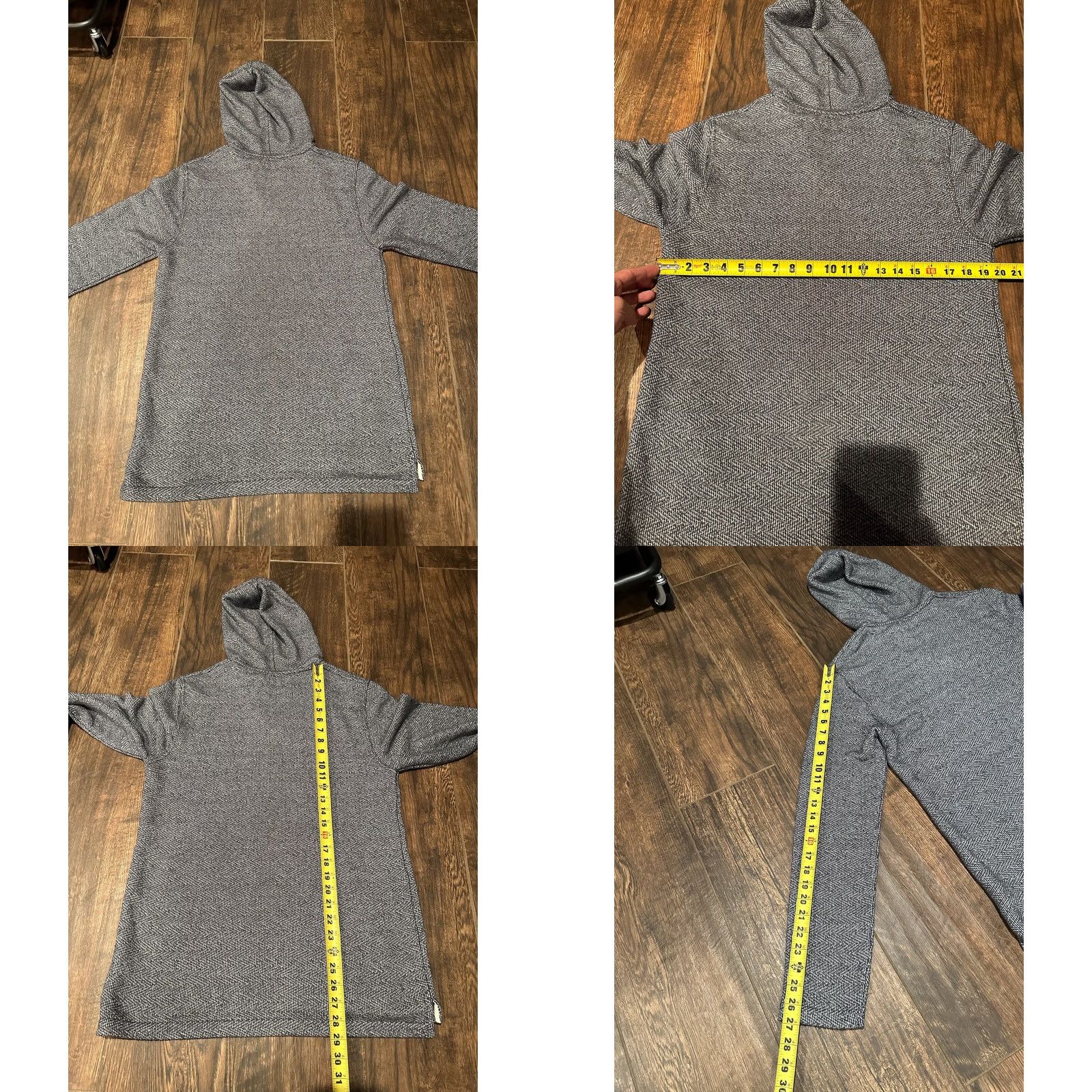 Faherty VINTAGE? FAHERTY Granite Gray Baja Beach Poncho mens hoodie Size M Size US M / EU 48-50 / 2 - 9 Thumbnail