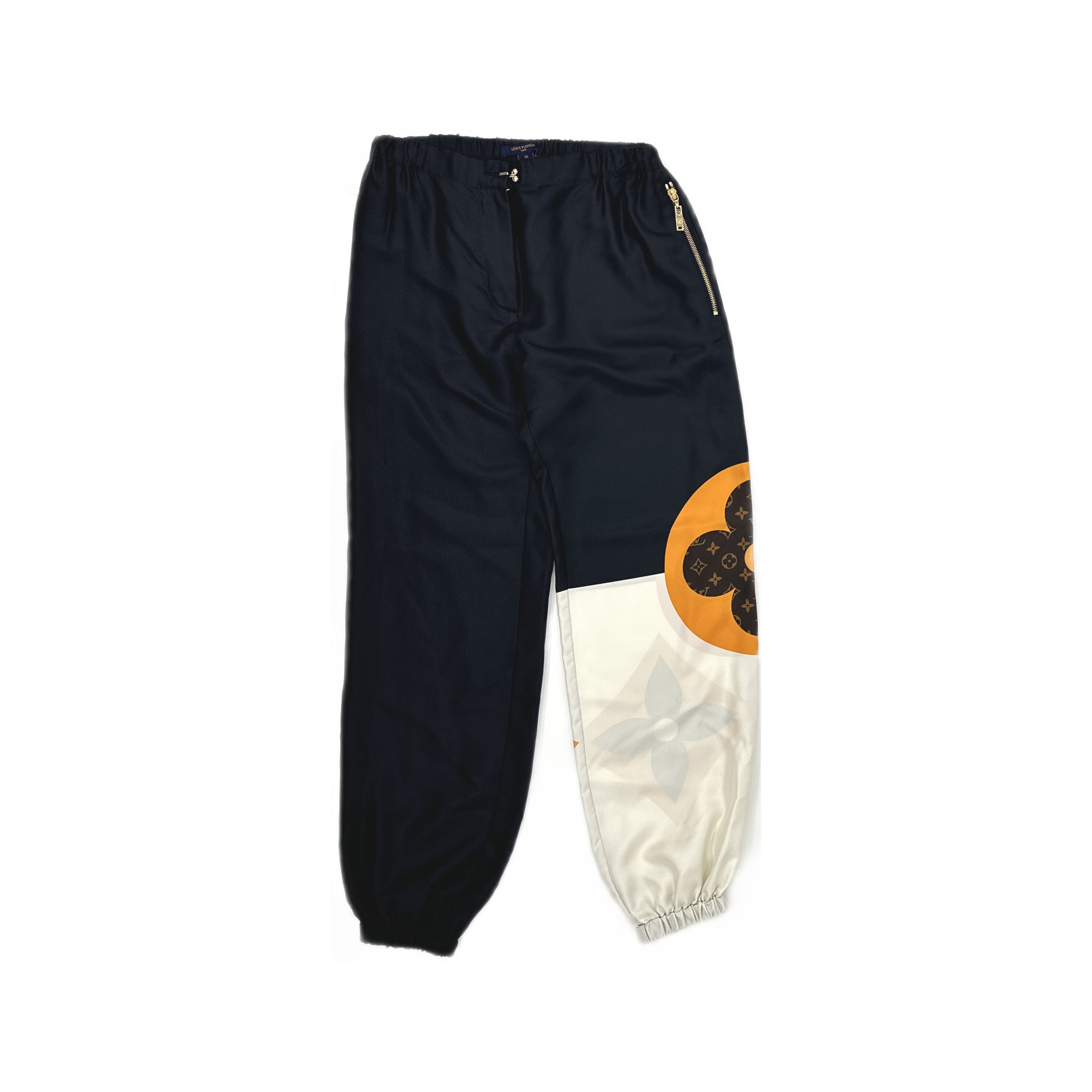 Louis Vuitton Louis Vuitton Monogram Silk Joggers Size 36 Size 26" / US 2 / IT 38 - 1 Thumbnail