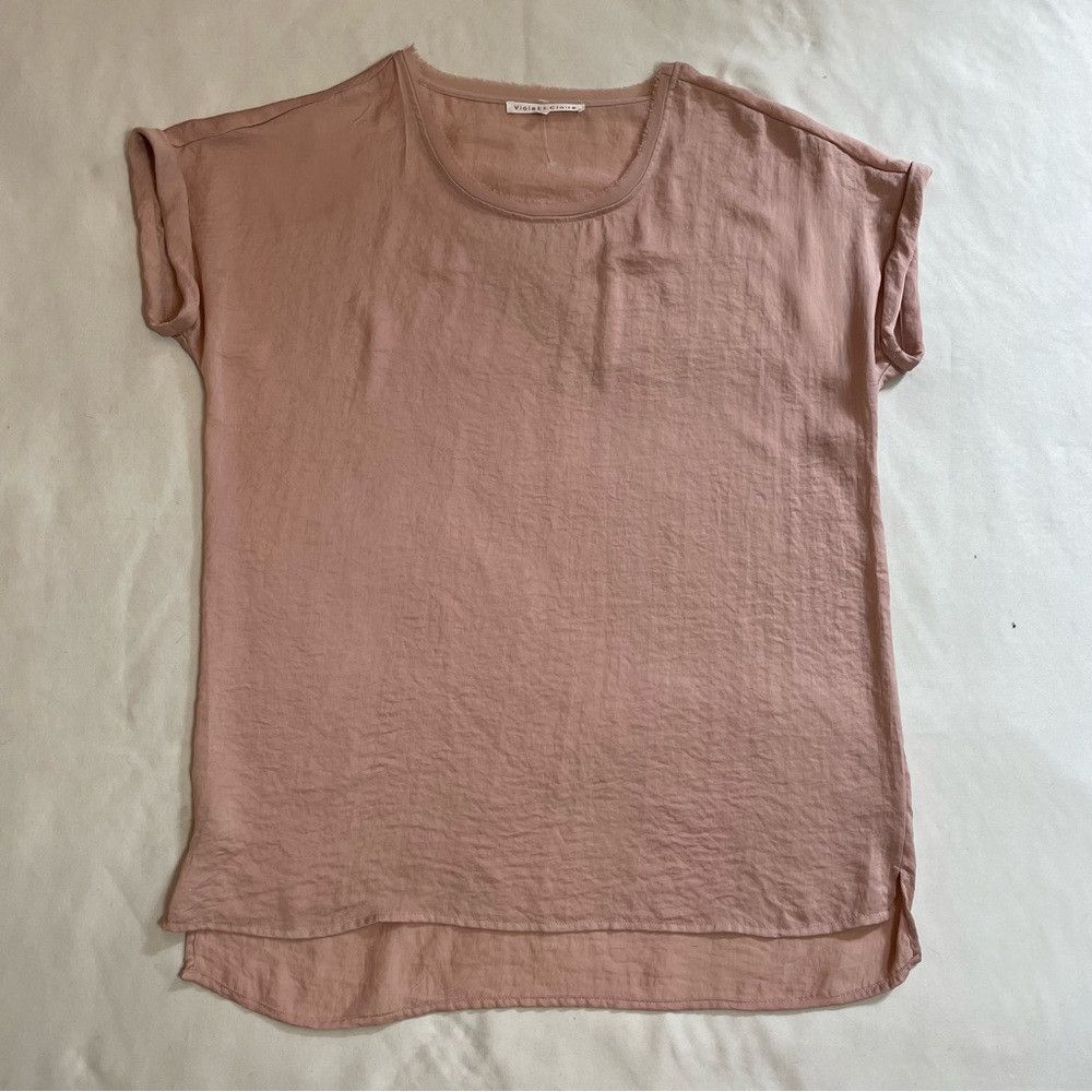 Other New Violet & Claire Short Sleeve Pale Pink Blouse Size L Size L / US 10 / IT 46 - 5 Thumbnail