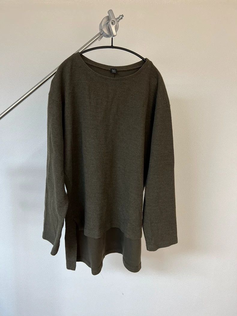 Yohji Yamamoto yohji yamamoto Asymmetric front and back knit sweater 2503- Size US M / EU 48-50 / 2 - 1 Thumbnail