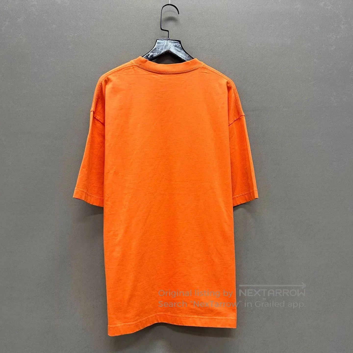 Balenciaga Orange Short-Sleeve Oversized T-Shirt. Size US XXS / EU 40 - 2 Thumbnail