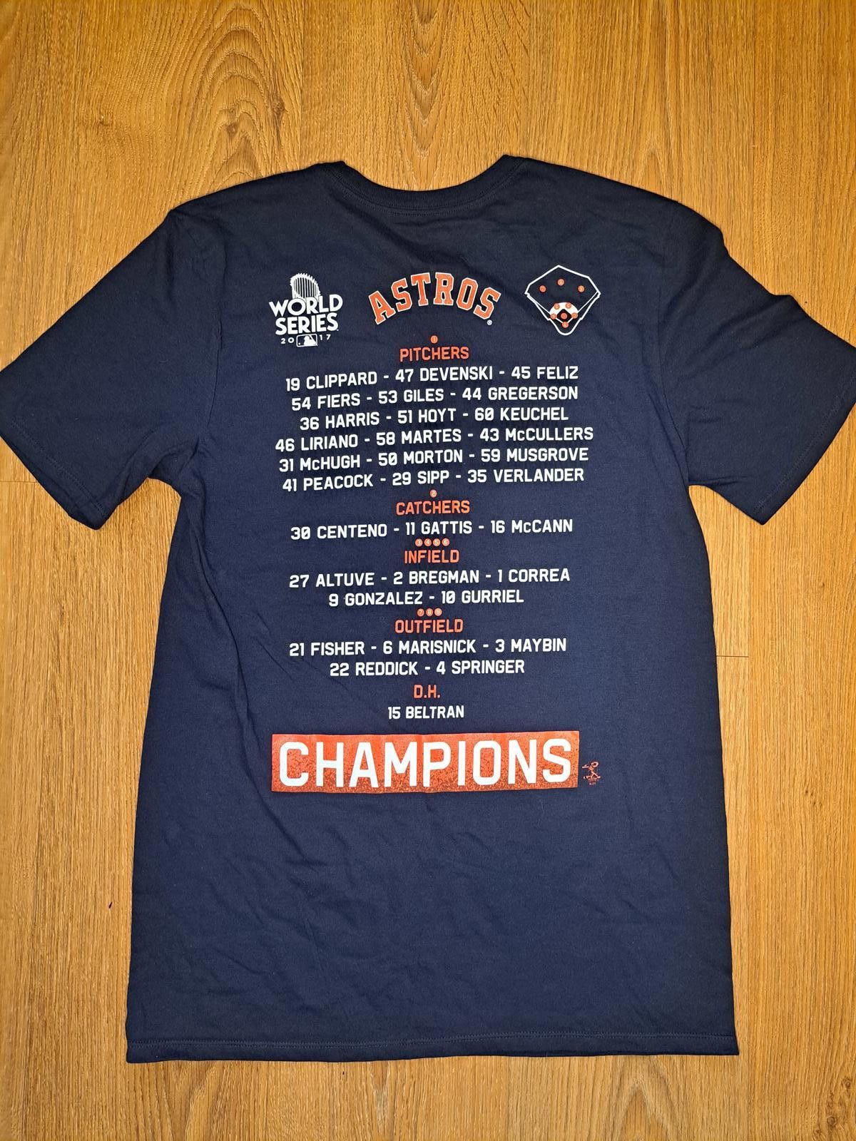 Nike Nike MLB Houston Astros 2017 World Series Champs T Shirt Size US S / EU 44-46 / 1 - 6 Thumbnail