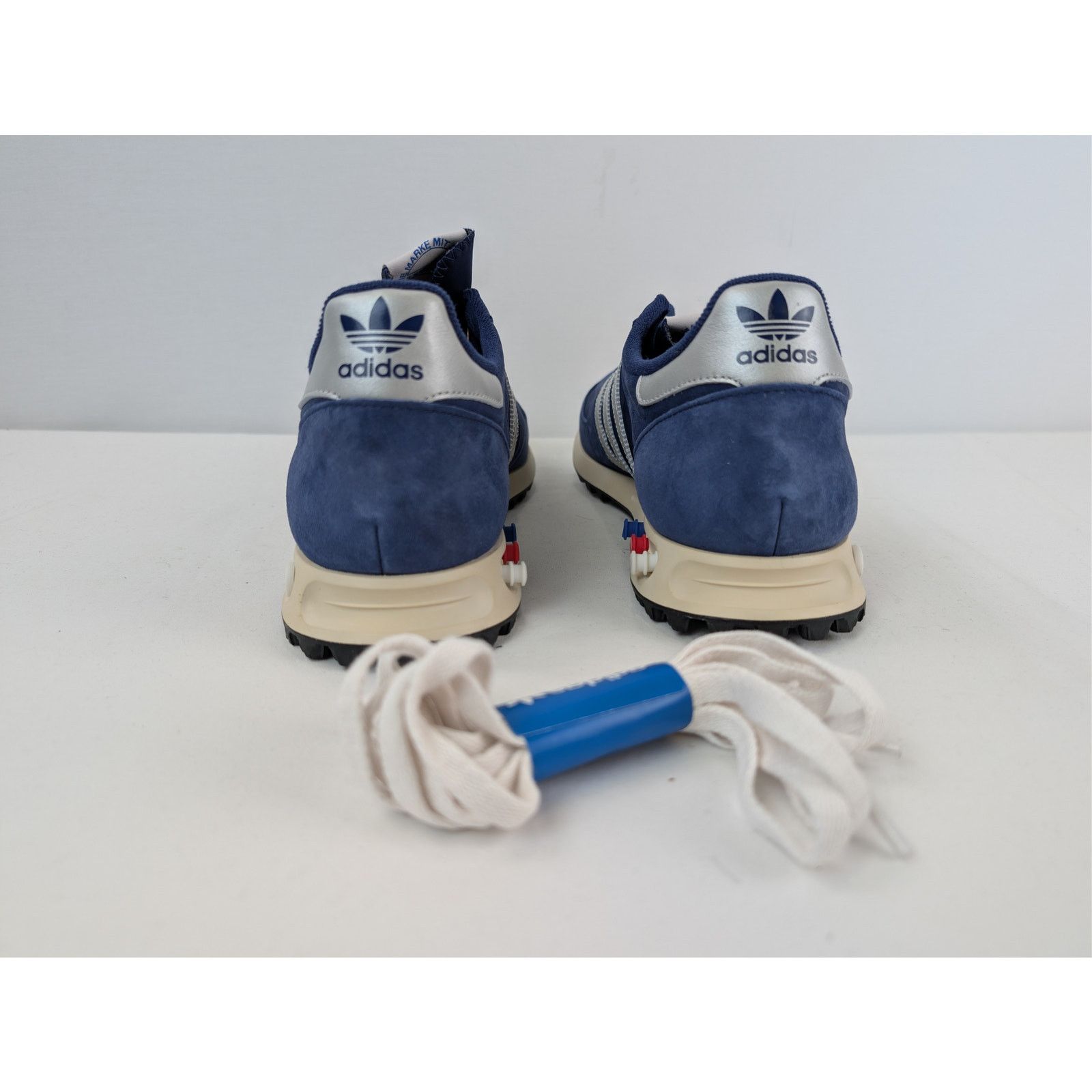 Adidas o1rshd1 LA Trainer OG Sneakers Dark Blue / Silver Metallic Size US 12.5 / EU 45-46 - 11 Thumbnail