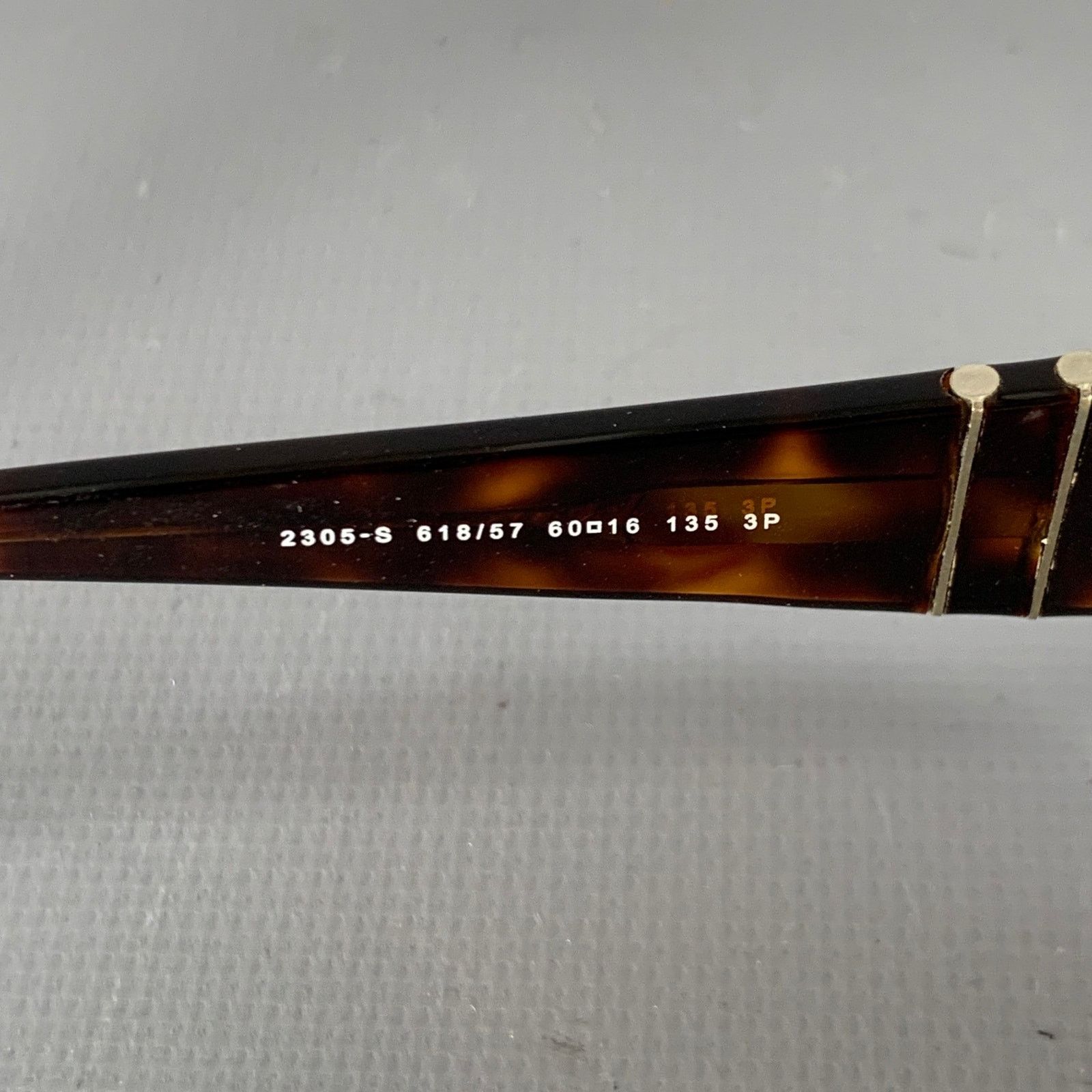 Persol Brown Tortoiseshell Metal Polarized Aviator Sunglasses Size ONE SIZE - 5 Thumbnail