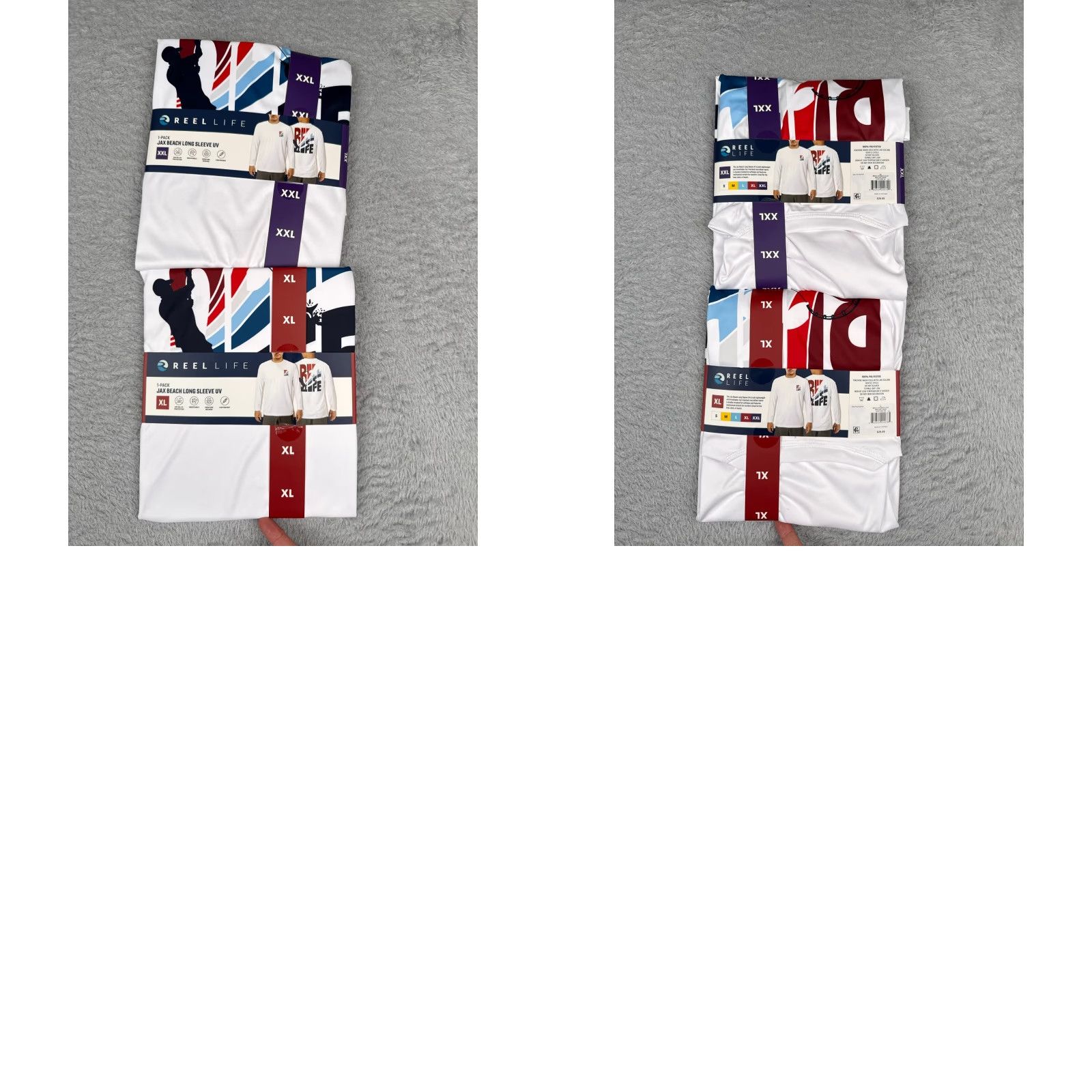 Alife Reel Life Shirt Men White Long Sleeve UV Tee Fishing Boating Jax Beach Size US XL / EU 56 / 4 - 9 Thumbnail