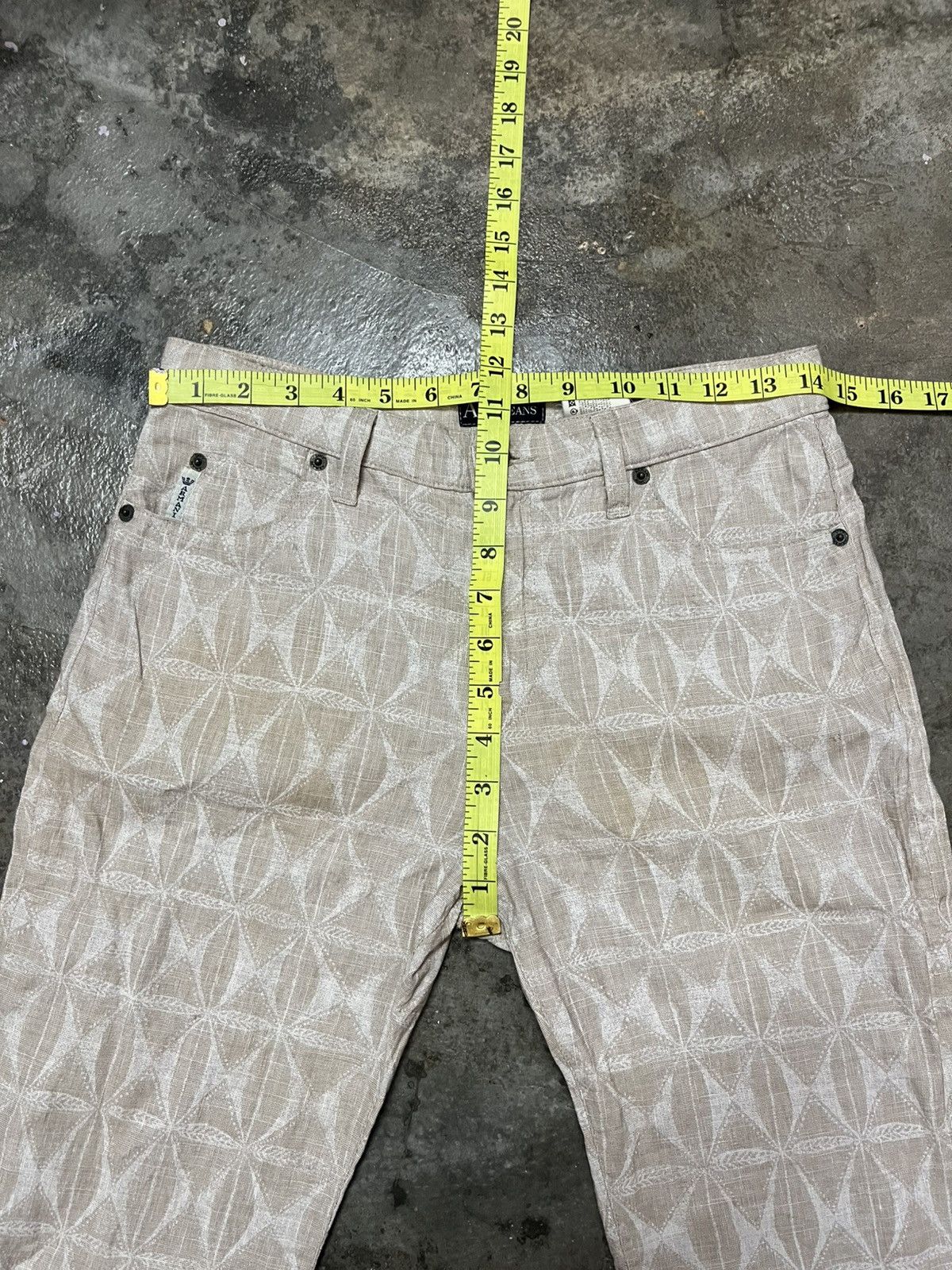Armani VINTAGE Armani Jeans Italy Geometric All-Over Print Size US 29 - 12 Thumbnail