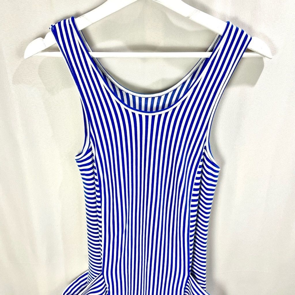 Other Blue Striped Slouch Pocket Tank Midi Dress Size M Size M / US 6-8 / IT 42-44 - 4 Thumbnail