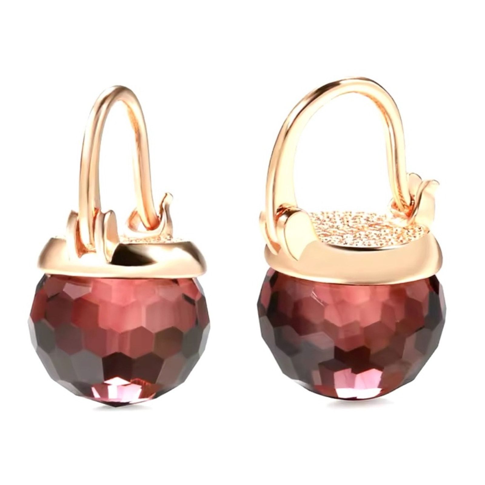 Other Red Geen Ball Zirconia Earrings Size ONE SIZE - 1 Thumbnail