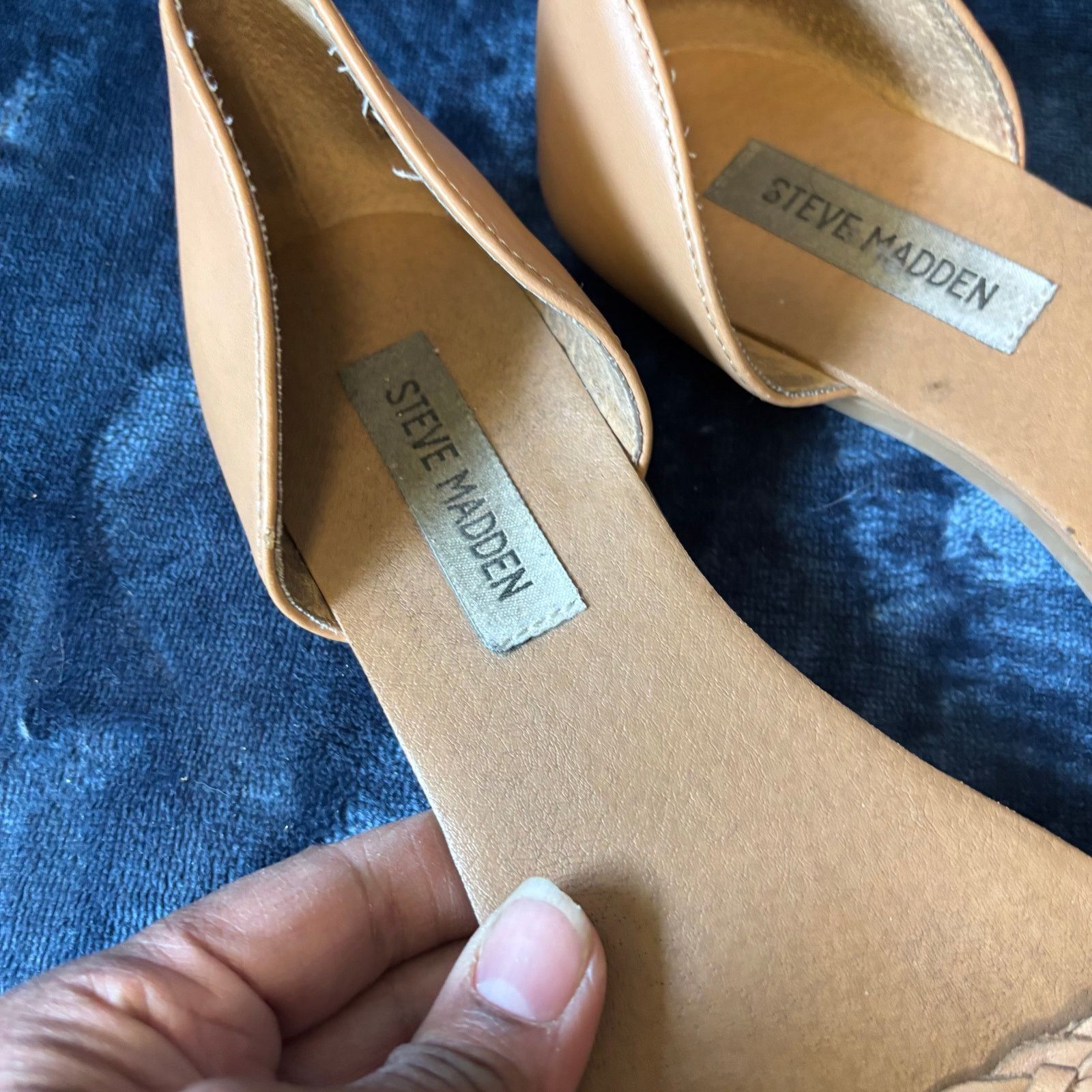 Steve Madden Steve Madden Leather Sandals Sz 9m Beachy Low Profile Boho Size US 9 / IT 39 - 2 Thumbnail