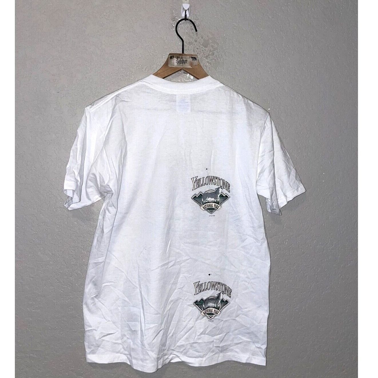 Jerzees Vintage Test Print Jackson Hole Wyoming Misprint White M Tee Size US M / EU 48-50 / 2 - 10 Thumbnail