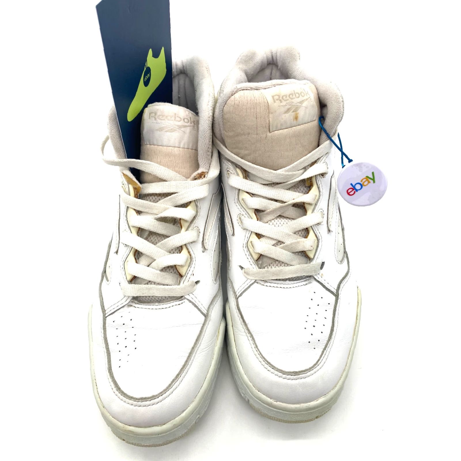 Reebok Reebok Classic Mens Basketball Athletic Sneakers White 9.5 Thailand Leather Rubber 90s Classic Sports Shoes Size US 10 / EU 43 - 3 Thumbnail