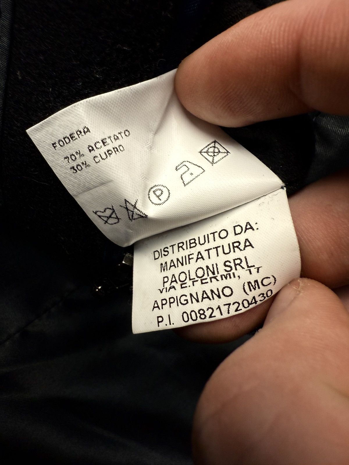 Manuel Ritz Manuel Ritz Black Wool Blend Double Breasted Coat Size 52 Size US M / EU 48-50 / 2 - 9 Thumbnail