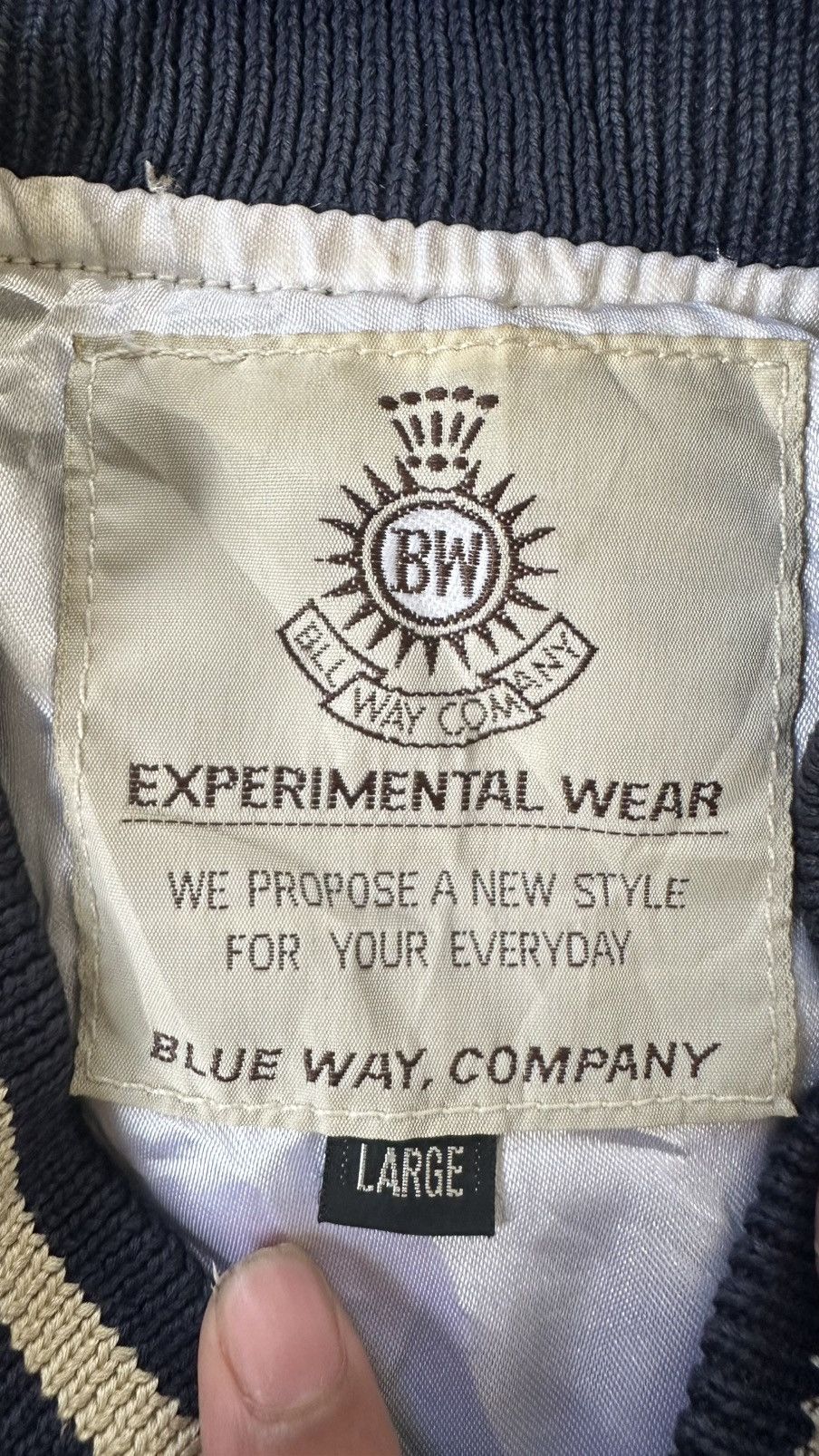 Japanese Brand EXPERIMENTAL WEAR BY BLUEWAY COMPANY BUTTON COACH JACKET Size US XL / EU 56 / 4 - 7 Thumbnail