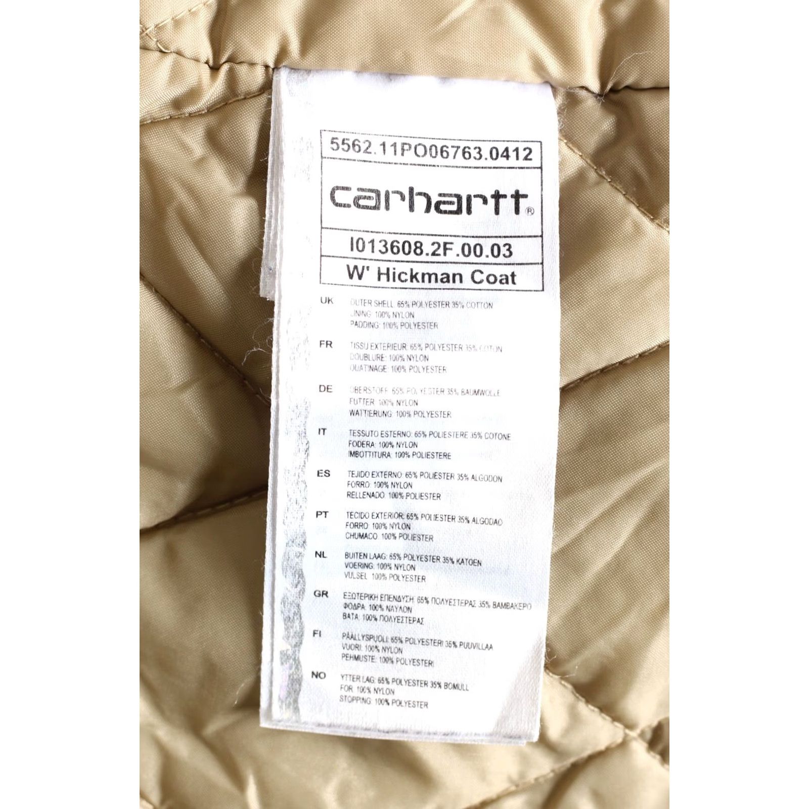Carhartt VINTAGE Carhartt Hickman Coat Jacket Women XS Hooded Padded MJ5538 Beige Long Sleeve Regular Chest 27" Sleeve 18.5" 18.5" 2010s Size XS / US 0-2 / IT 36-38 - 7 Thumbnail