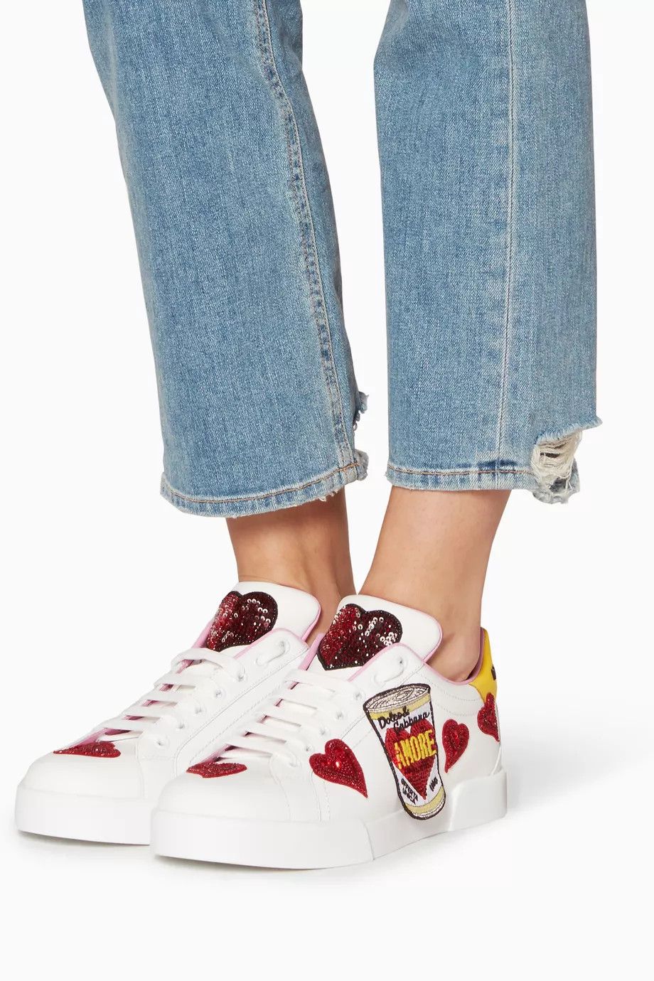 Dolce & Gabbana o1y0925 Low-Top Sneakers in Multicolor Size US 5 / IT 35 - 4 Thumbnail