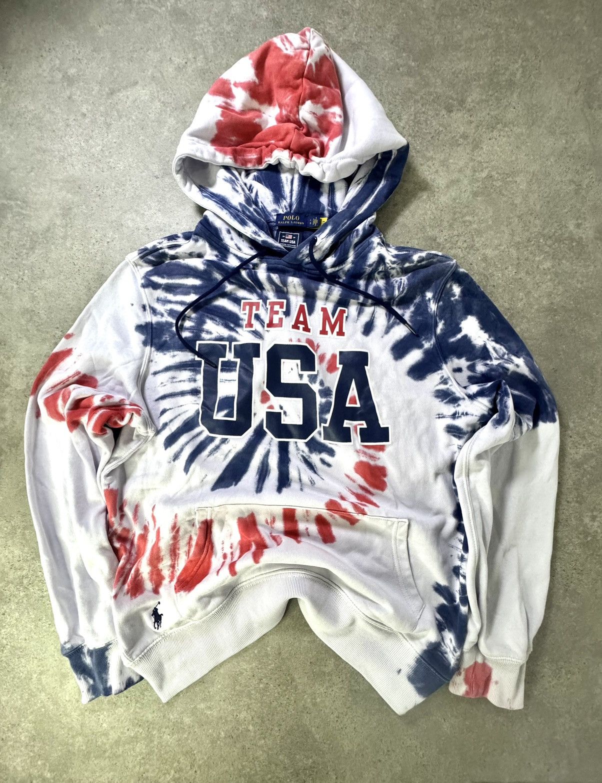Polo Ralph Lauren Polo Ralph Lauren Team USA Tie-Dye Hoodie Size US M / EU 48-50 / 2 - 1 Thumbnail